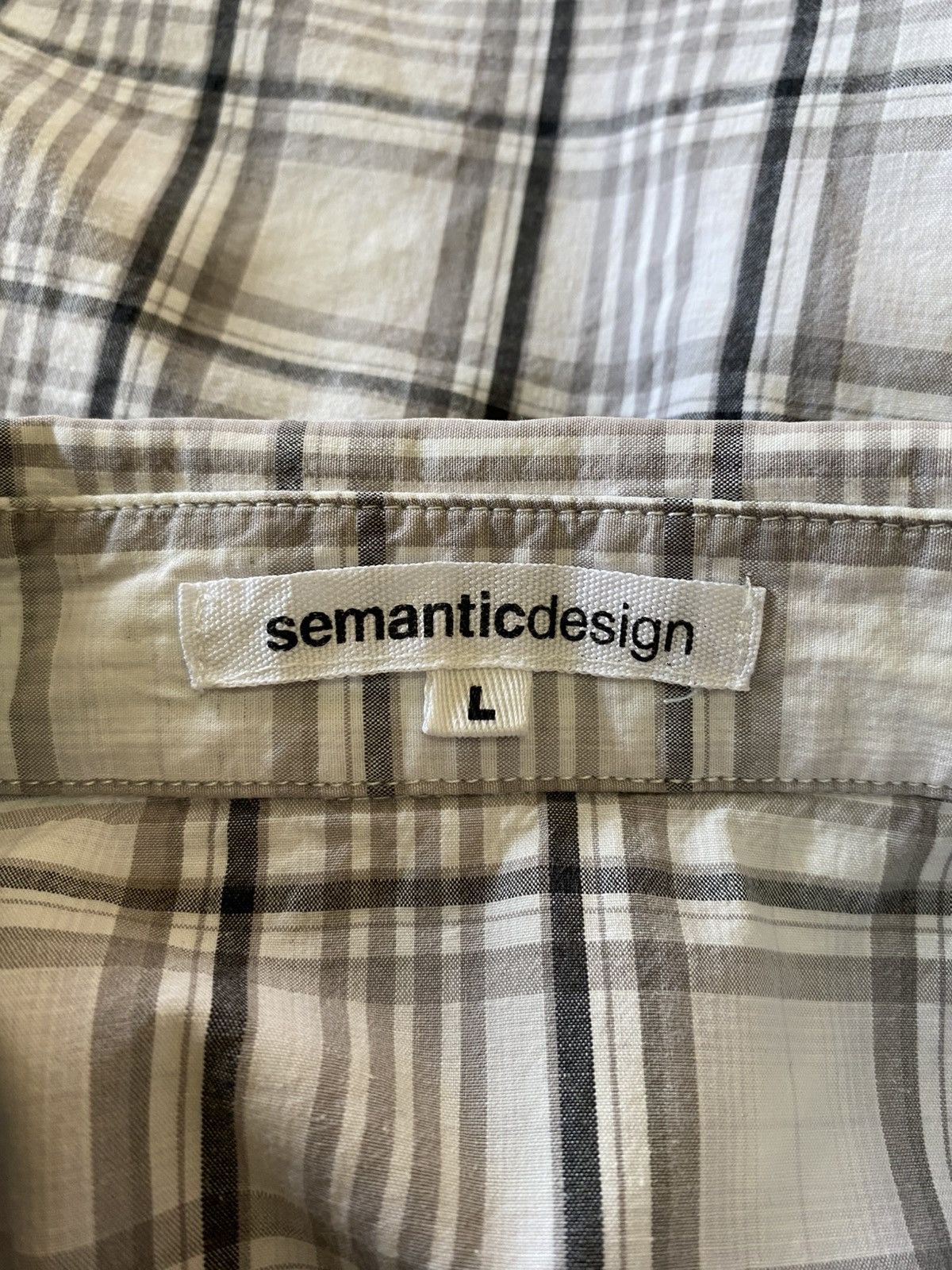 semanticdesign Semantic Design Vintage Western Plaid Snap Embroidery Detail Size US L / EU 52-54 / 3 - 9 Thumbnail
