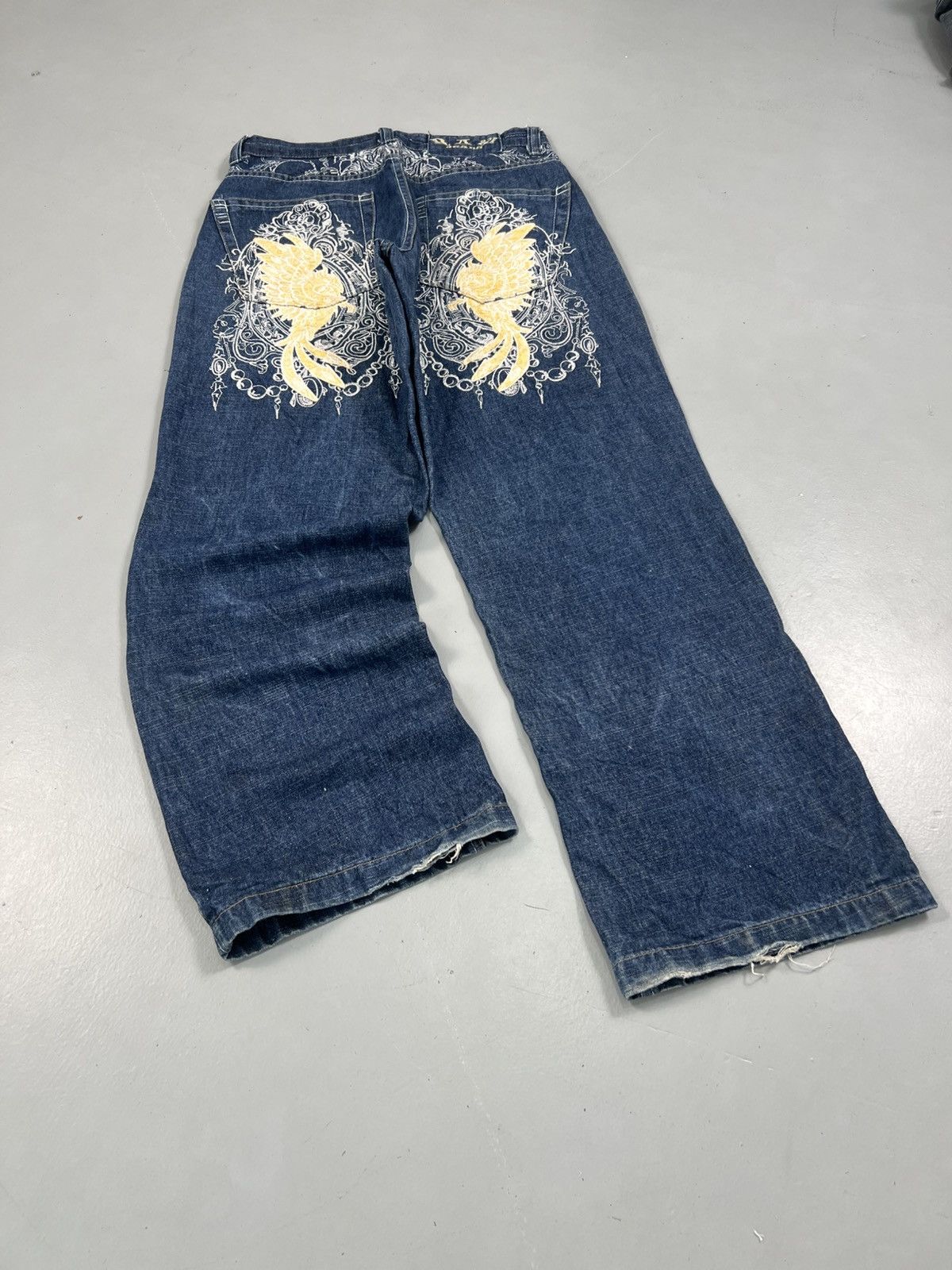 Southpole Vintage raw jeans thread embroidered denim Size US 32 / EU 48 - 1 Thumbnail