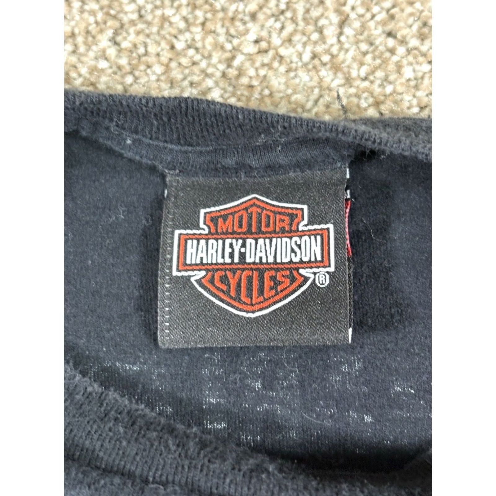 Harley Davidson Y2K Harley-Davidson Shirt Mens 2XL Black Short Sleeve Double-Sided Lisle IL Shirt Graphic Print Logo T-Shirt Men Biker Motorcycle Size US XXL / EU 58 / 5 - 4 Thumbnail