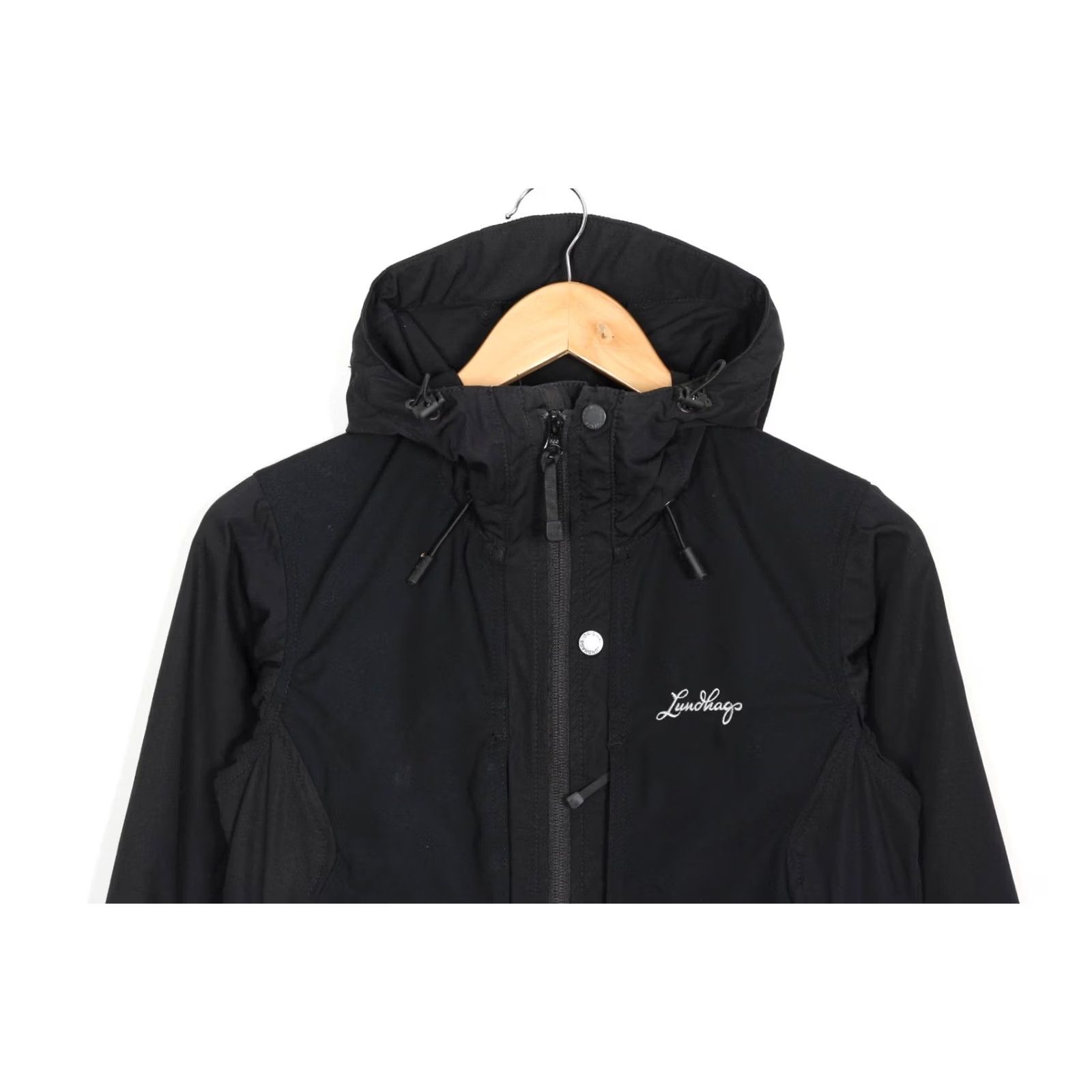 Vintage LUNDHAGS Spring12 Jacket Women XS Hooded Outdoor Hiking MJ6539 Jacket Size XS / US 0-2 / IT 36-38 - 3 Thumbnail