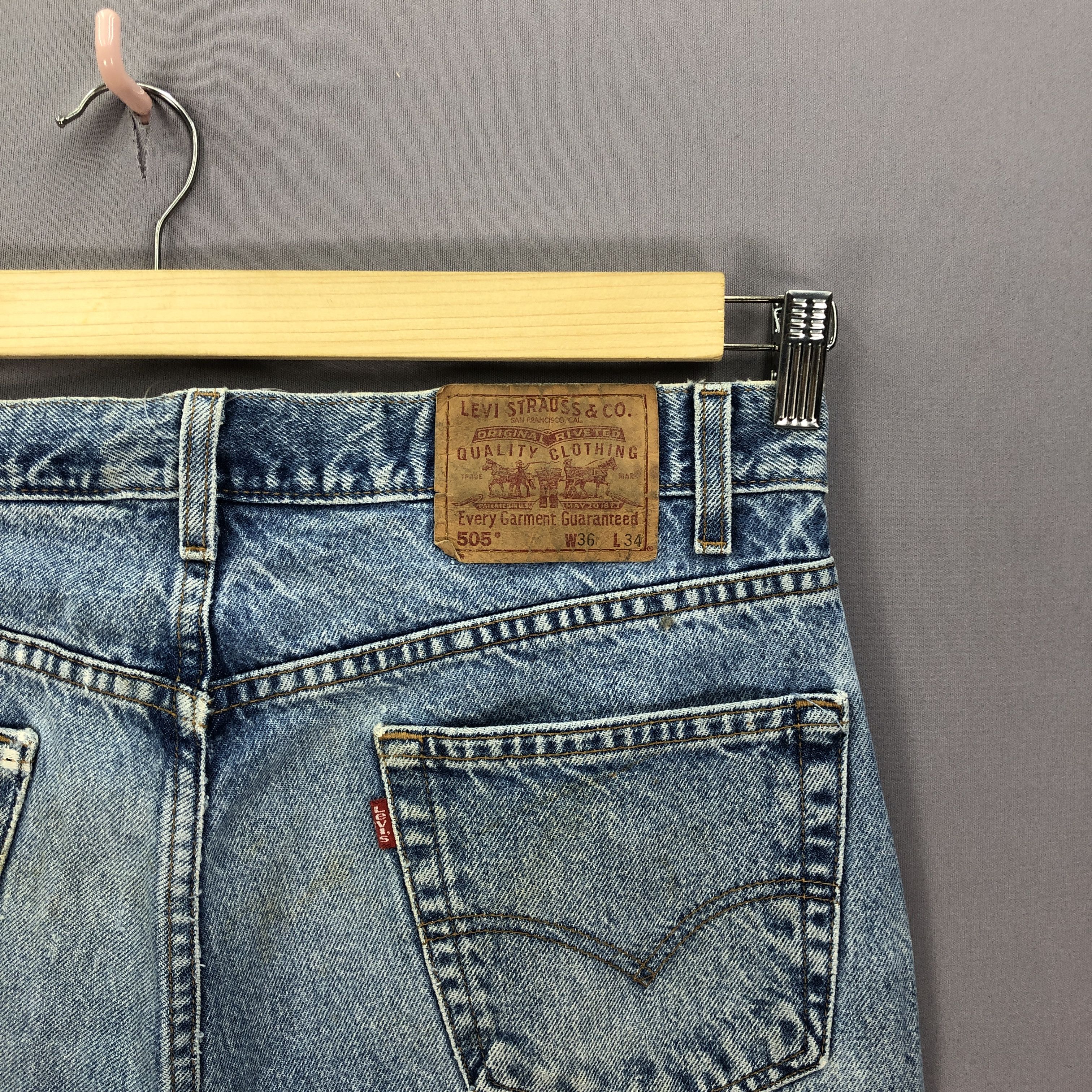 Levi's × Vintage Vintage Levis Stonewash Jeans Levi's Faded Light Wash Denim Size US 34 / EU 50 - 5 Thumbnail