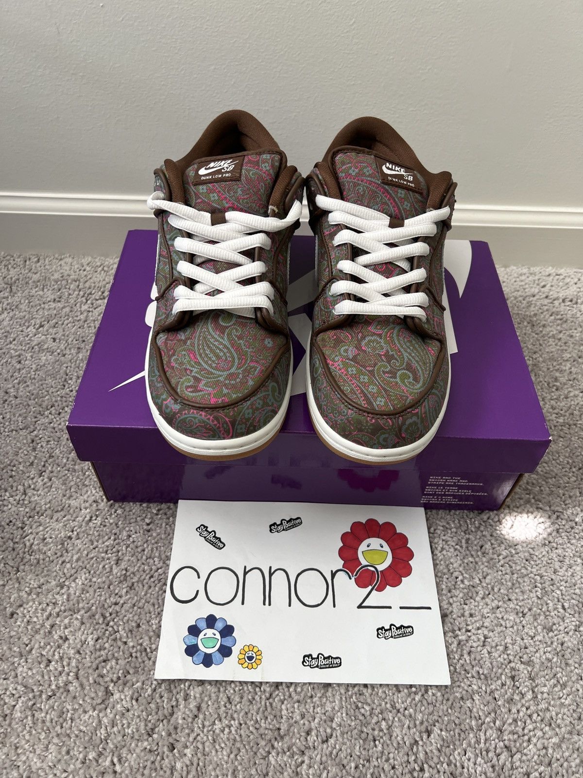 Nike Nike SB Dunk Low Pro Premium “Paisley” Size US 10.5 / EU 43-44 - 4 Thumbnail