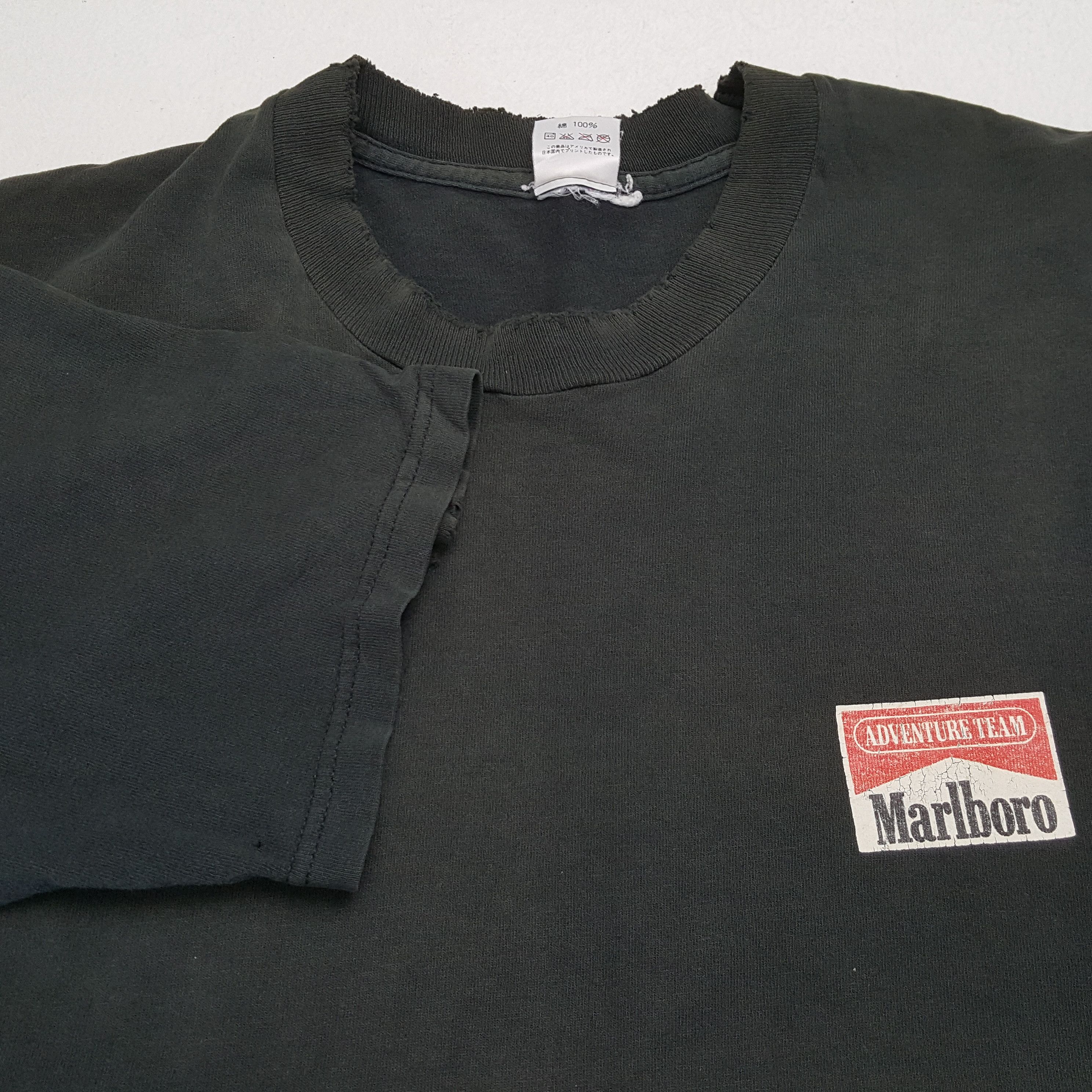 Marlboro × Vintage MARLBORO ADVENTURE TEAM Distressed Tshirt Size US L / EU 52-54 / 3 - 7 Thumbnail