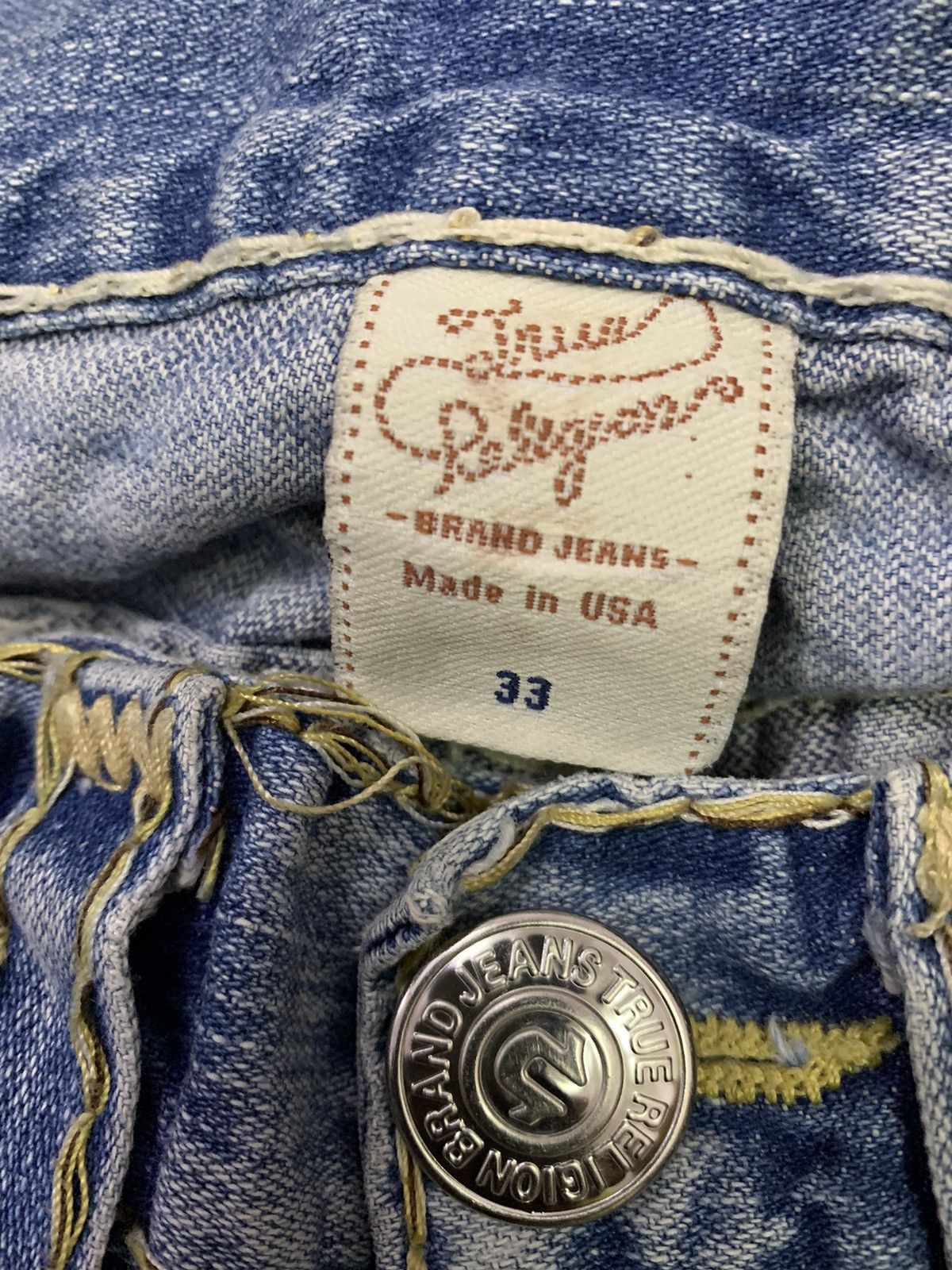 True Religion True Religion Ripped Denim Size US 33 - 9 Thumbnail