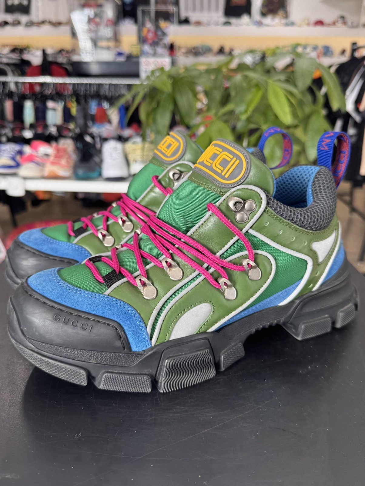 Gucci Gucci Flashtrek Green Blue Size 6.5 (2023) Size US 6.5 / EU 39-40 - 1 Thumbnail