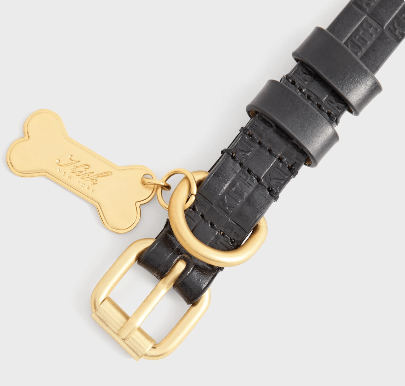 Kith (medium) Kith Monogram Leather Collar - Black Size ONE SIZE - 2 Thumbnail