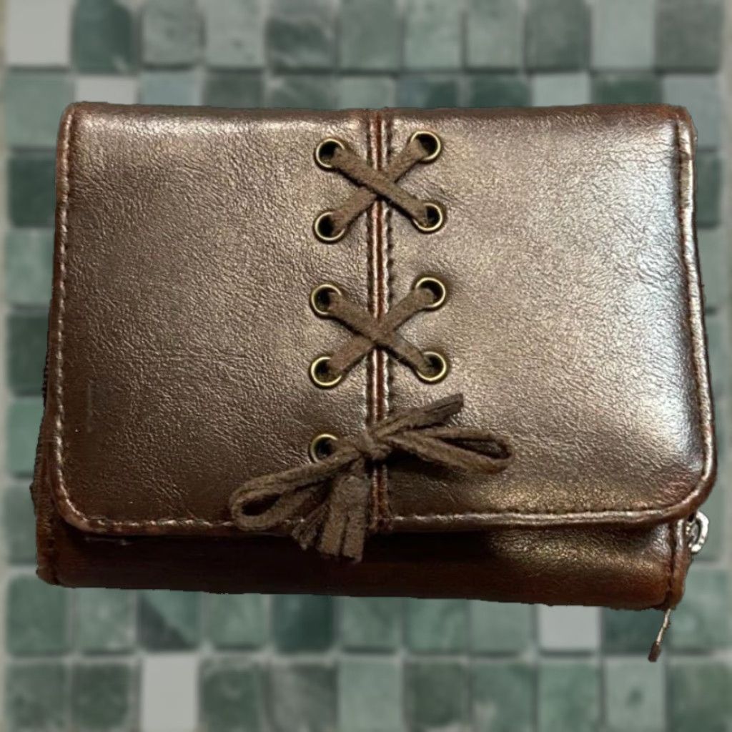 Vintage Womens Wallet Brown RGA Accessories Tri Fold Multiple Card Slots and Compartment Size ONE SIZE - 1 Thumbnail