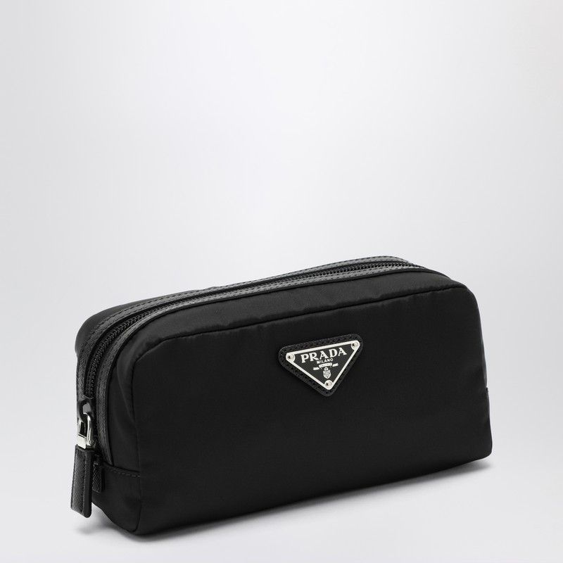 Prada Prada Black Re-Nylon Beauty Case With Logo Size ONE SIZE - 1 Thumbnail