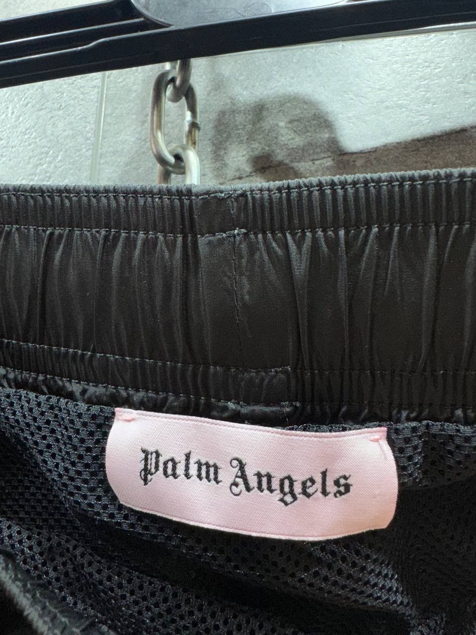Palm Angels Palm Angels Mid Length Logo Print Swim Shorts Men’s Black Size US 32 / EU 48 - 5 Thumbnail