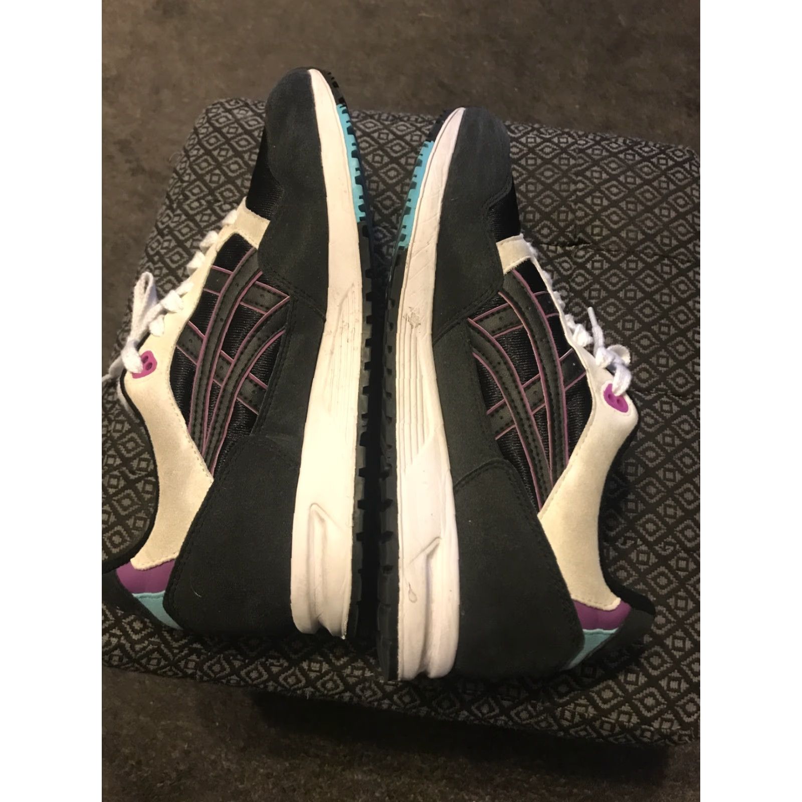 Asics ASICS Tiger Gelsaga Black Synthetic Mens Lace-Up Trainers 1193A071 Sz.8 Size US 8 / EU 41 - 7 Thumbnail