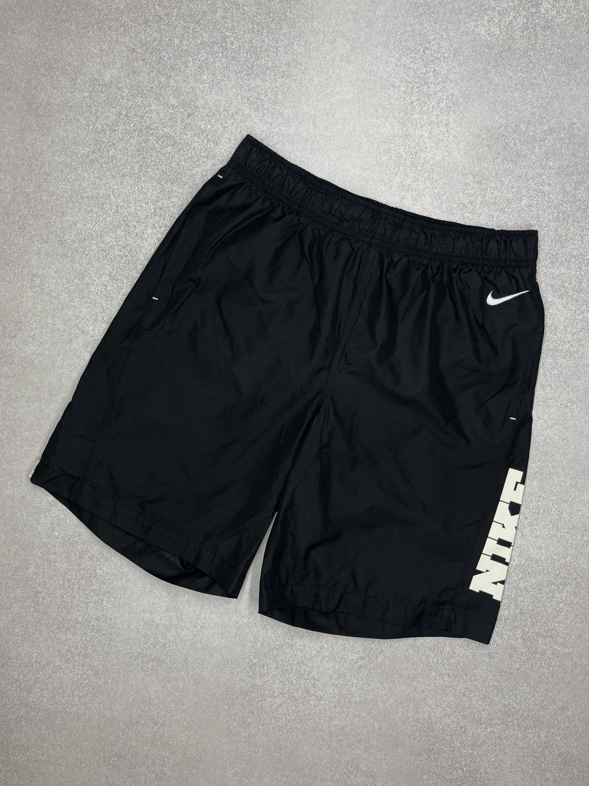 Nike Vintage Nike Nylon Shorts Black Double Big Logo Y2K TECH ACG Size US 32 / EU 48 - 2 Thumbnail