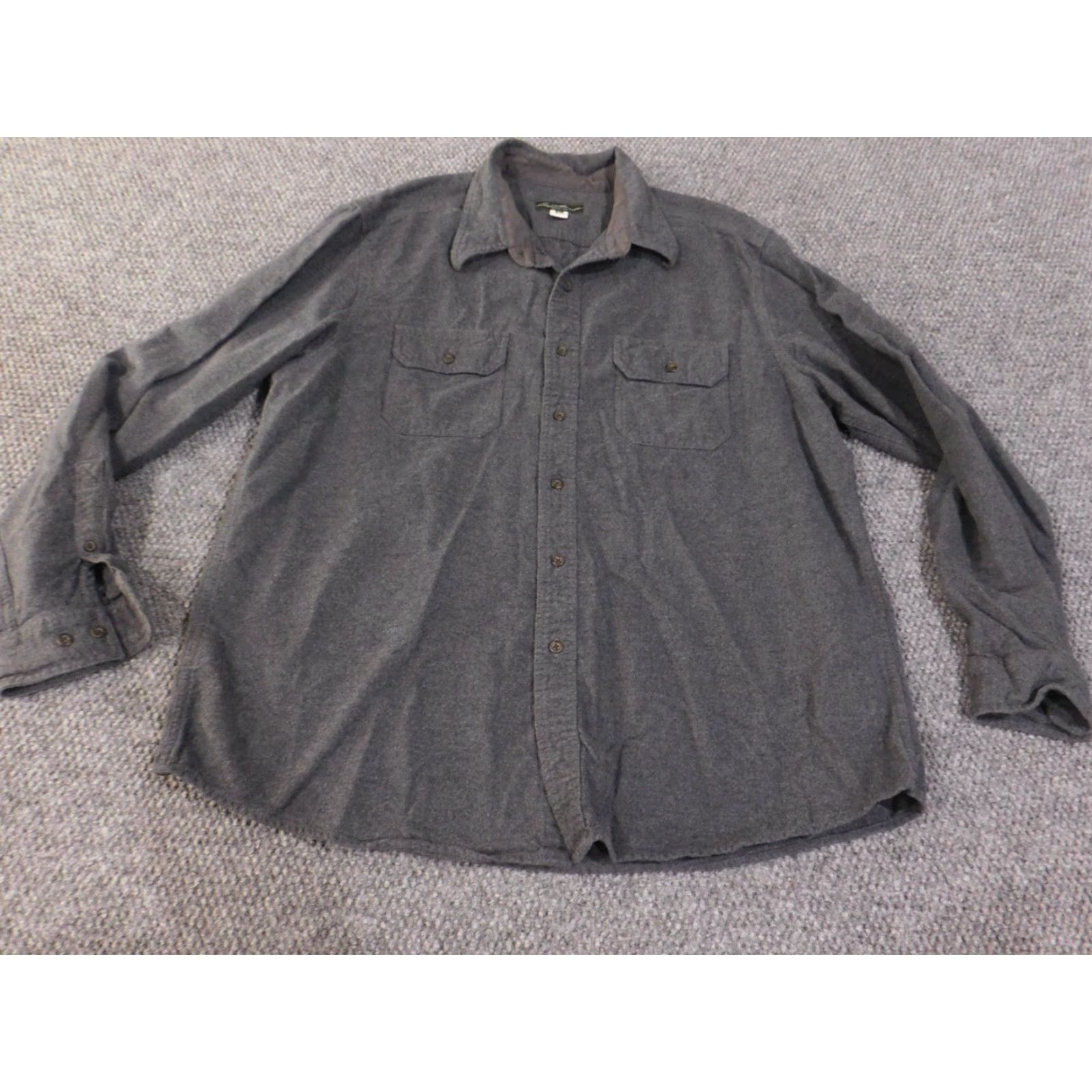 Eddie Bauer VINTAGE Eddie Bauer Shirt Men XL Gray Plaid Button-Up 90s Retro Casual Long Sleeve Cotton Flannel Button-Down Collar Mens Size US XL / EU 56 / 4 - 2 Thumbnail