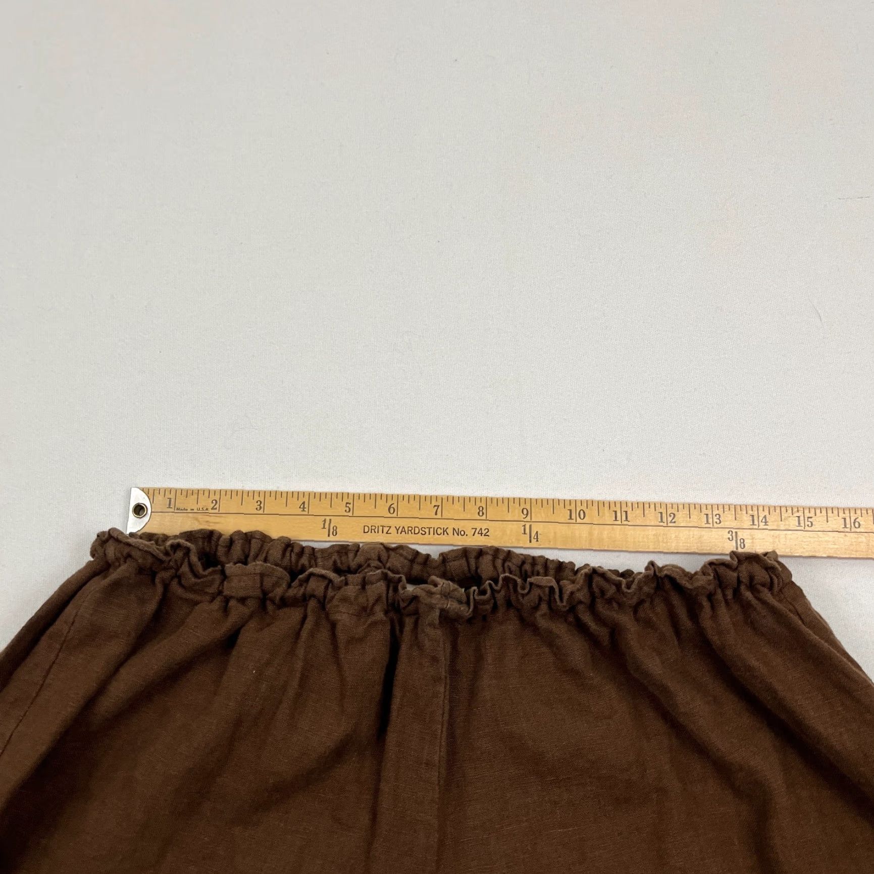 Vintage Womens Linen Pants Sz 30 - 42 Adjustable Elastic Waist Baggy Wide Leg High Rise Size 36" / US 14 / IT 50 - 3 Thumbnail