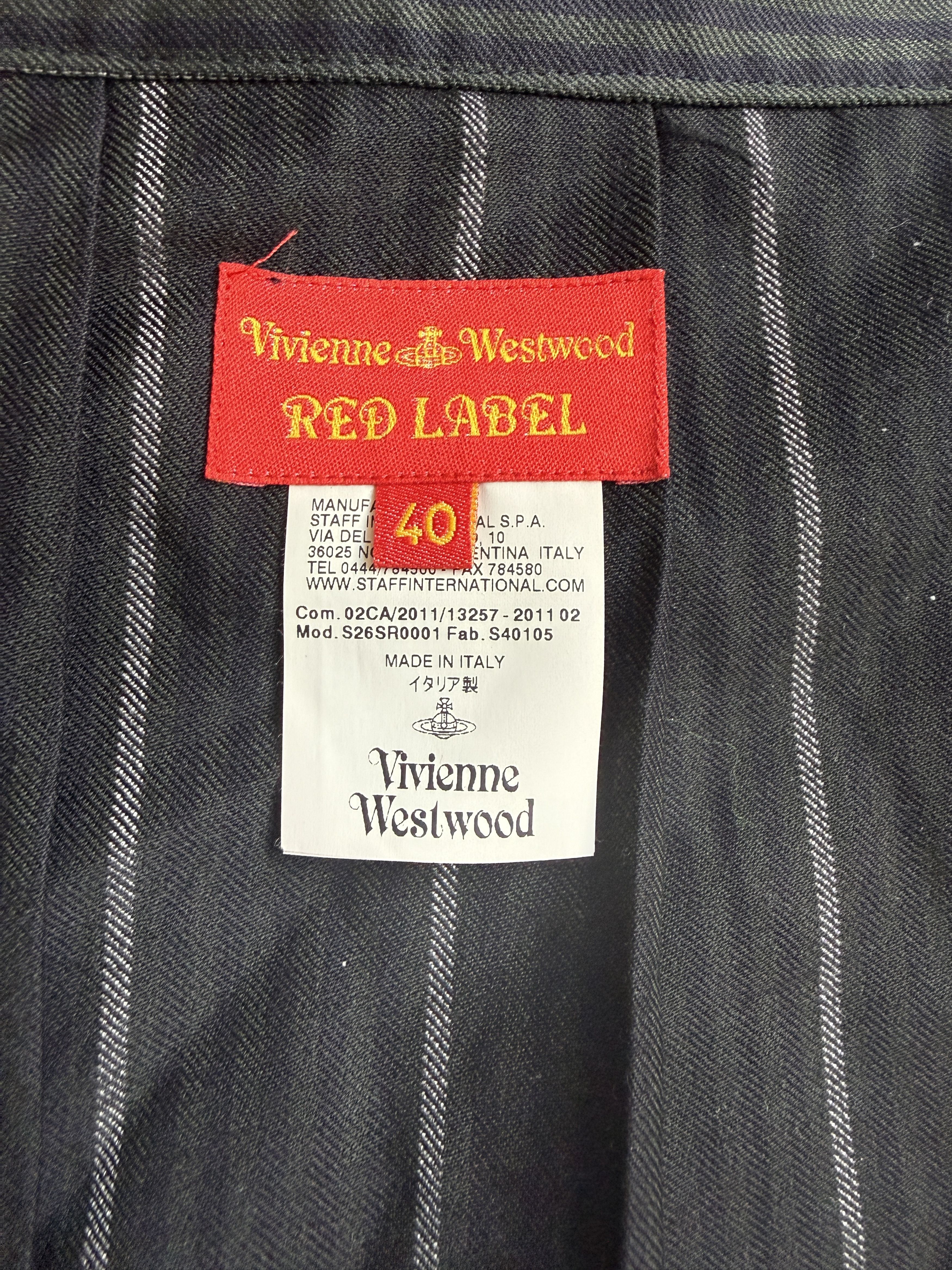 Vivienne Westwood New 2011 Red Label Micro Skirt w/ metal clasps and pleats Size 27" / US 4 / IT 40 - 9 Thumbnail