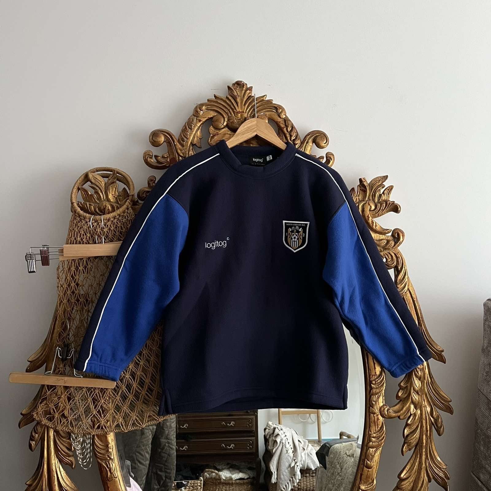 Rare!!! Notts County Football Fleese Sweatshirt 2001 Sz XS-S