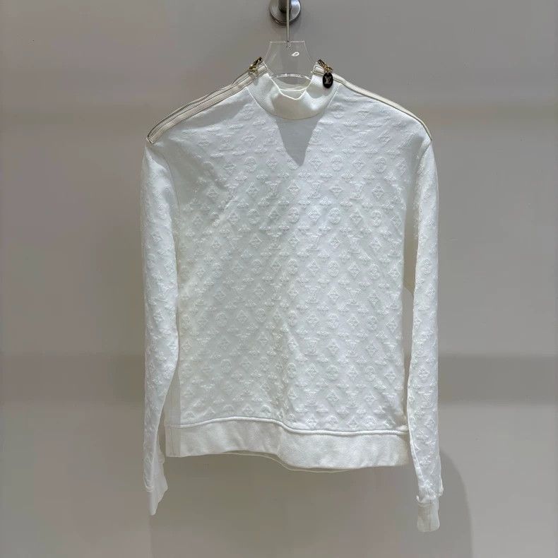 Louis Vuitton Louis Vuitton White dark stripe logo shoulder zipper sweat Size US XS / EU 42 / 0 - 1 Thumbnail