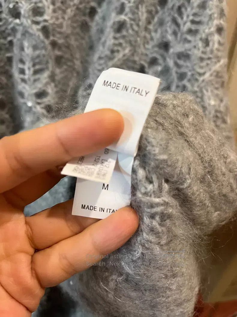 Brunello Cucinelli Brunello Cucinelli Mohair Sequin Openwork Knit Sweater Size M / US 6-8 / IT 42-44 - 6 Thumbnail