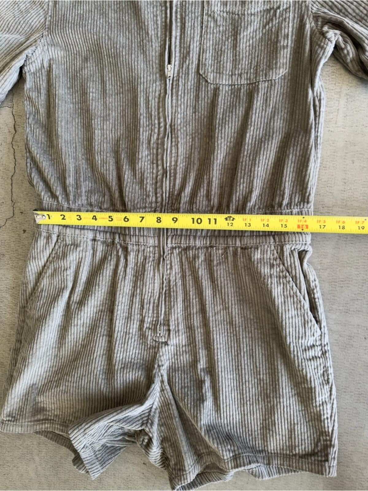 Asos ASOS Design / Men’s Corduroy Romper / Green Khaki Size ONE SIZE - 4 Thumbnail