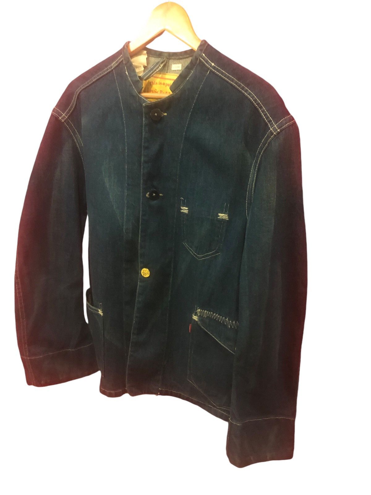 Levi's × Levi's Vintage Clothing Rare!! Levi’s Red Jeans Lucas Blue Denim Jacket Size US M / EU 48-50 / 2 - 5 Thumbnail
