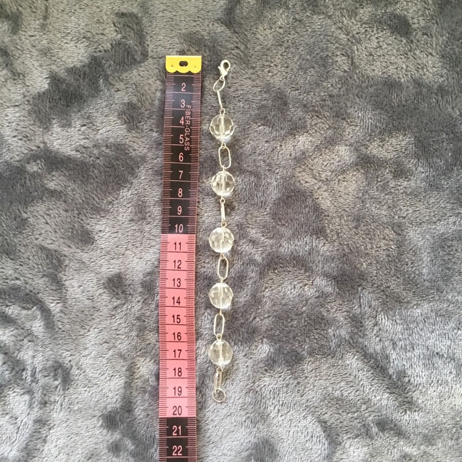 Other Silver Oval Chain-link Crystals Set Size ONE SIZE - 7 Thumbnail