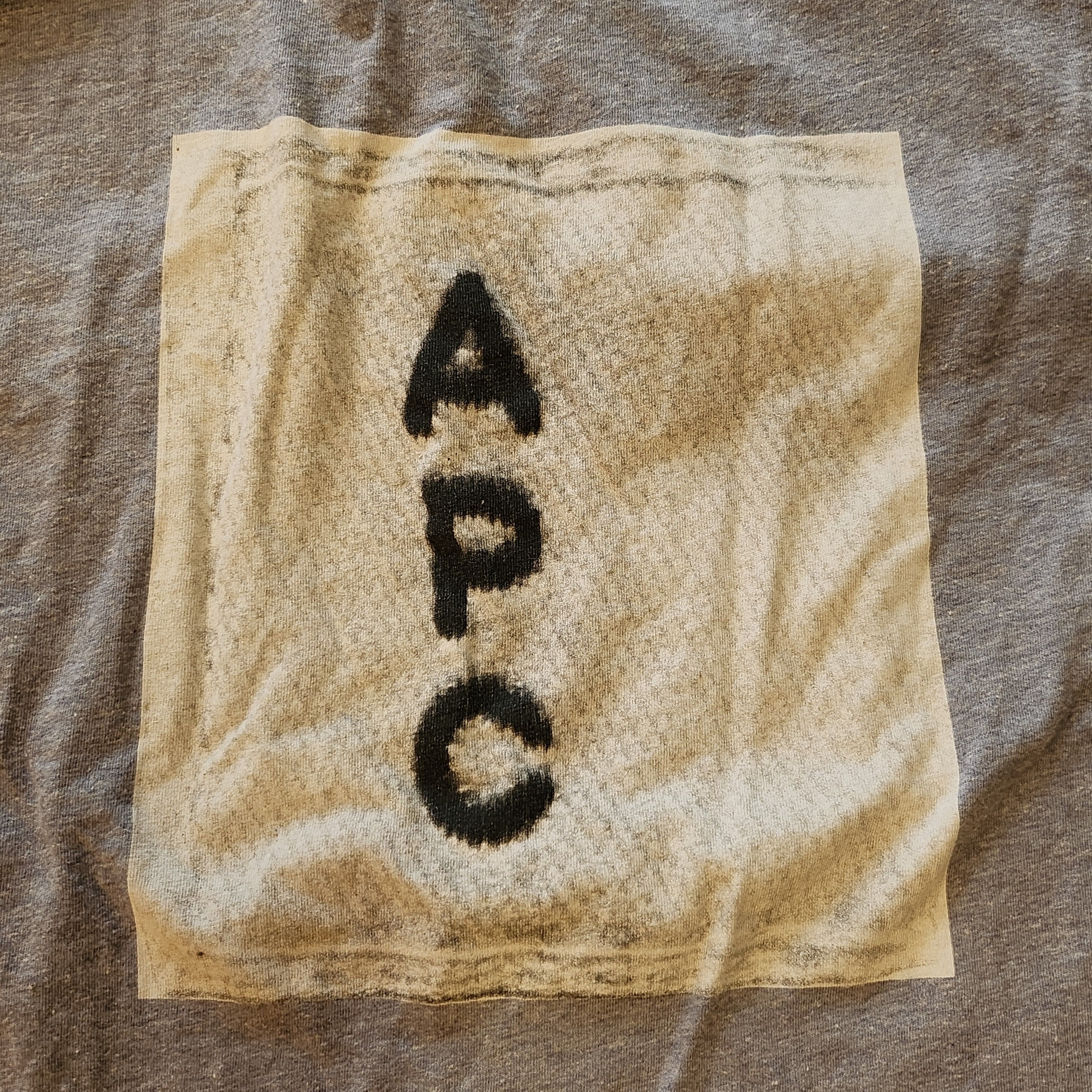 A.P.C. × Vintage A.P.C. Paris Grey tshirt Size US L / EU 52-54 / 3 - 2 Thumbnail
