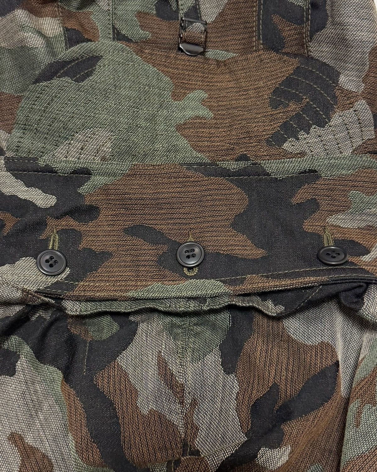 Junya Watanabe JUNYA WATANABE F/W 2010 Camouflage Hooded Military Poncho Size XS / US 0-2 / IT 36-38 - 5 Thumbnail