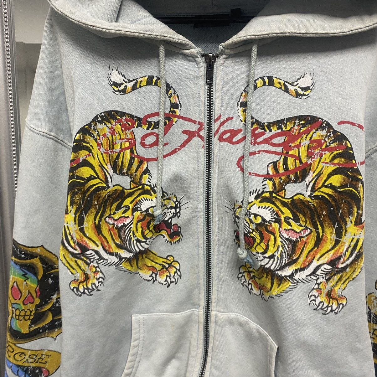 Ed Hardy Vintage Ed Hardy Zip Hoodie All Print By Christian Audigier Size US M / EU 48-50 / 2 - 5 Thumbnail