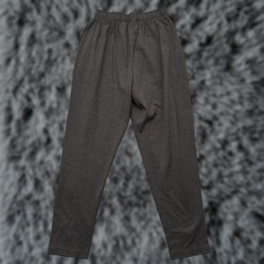 Vintage 90s Vintage Stefano Basics Knit Pants Womens Medium High Rise Elastic Minimalist Jogger Tapered 26.5in Inseam Gray USA 60% Cotton 40% Polyester/ Size 32" / US 10 / IT 46 - 1 Thumbnail