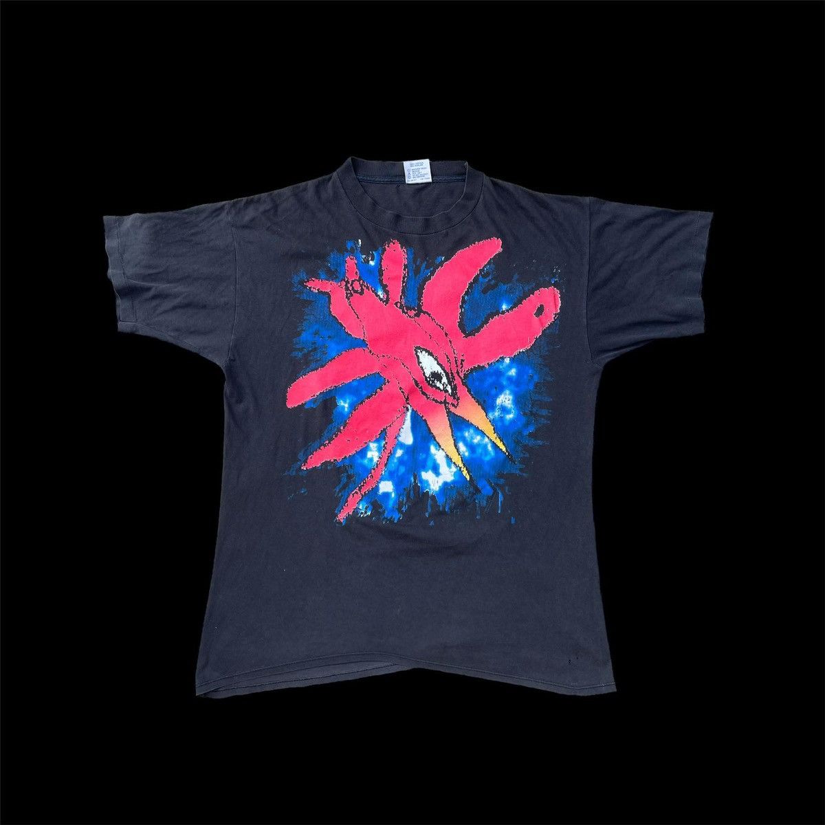 image of Band Tees The Cure Vintage Tshirt Wish Tour Single Stitch 90's Brockum in Black, Men's (Size XL)