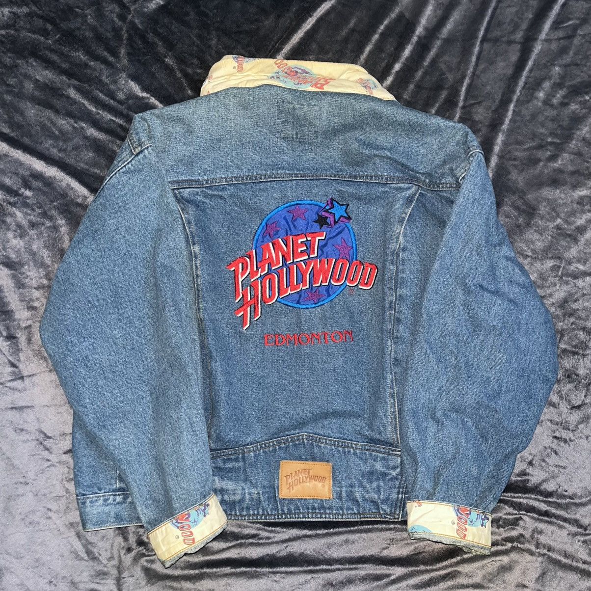 Planet Hollywood Vintage 90s Planet Hollywood Jean/ Denim Jacket Size M / US 6-8 / IT 42-44 - 1 Thumbnail