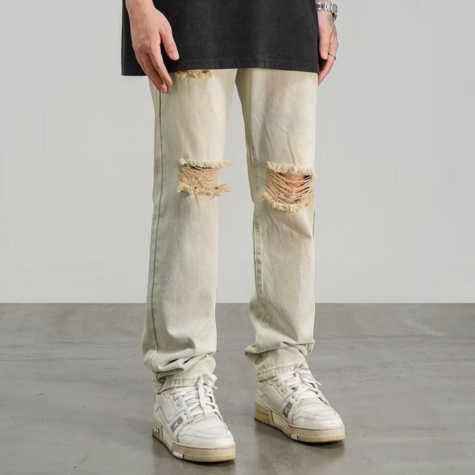 Japanese Brand Distressed Denim Jeans, Ripped Jeans Size US 30 / EU 46 - 3 Thumbnail