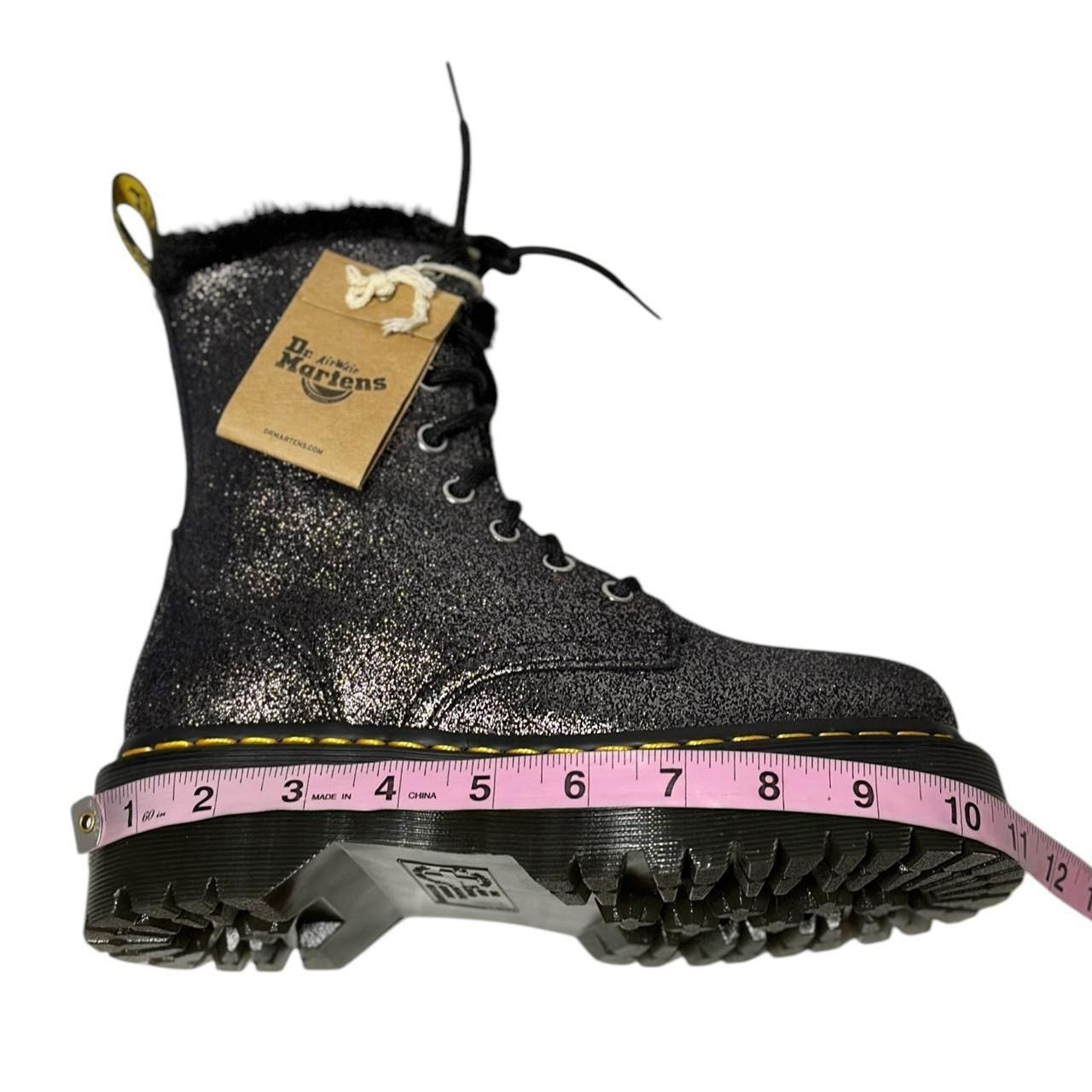 Dr. Martens DR. MARTENS Jadon Faux Fur Metallic Leather Platform Boots Size US 6 / IT 36 - 7 Thumbnail