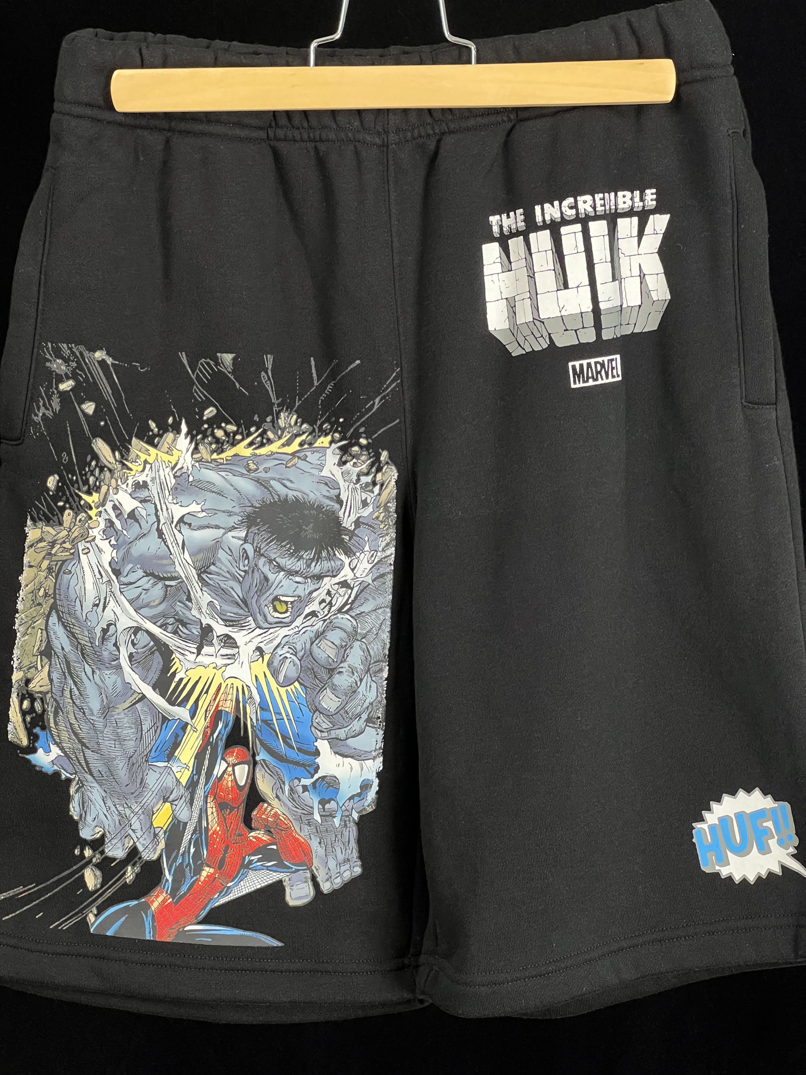 Huf HULK BATTLE FLEECE SHORT BLACK Hulk 60th Anniversary Size US 30 / EU 46 - 1 Thumbnail