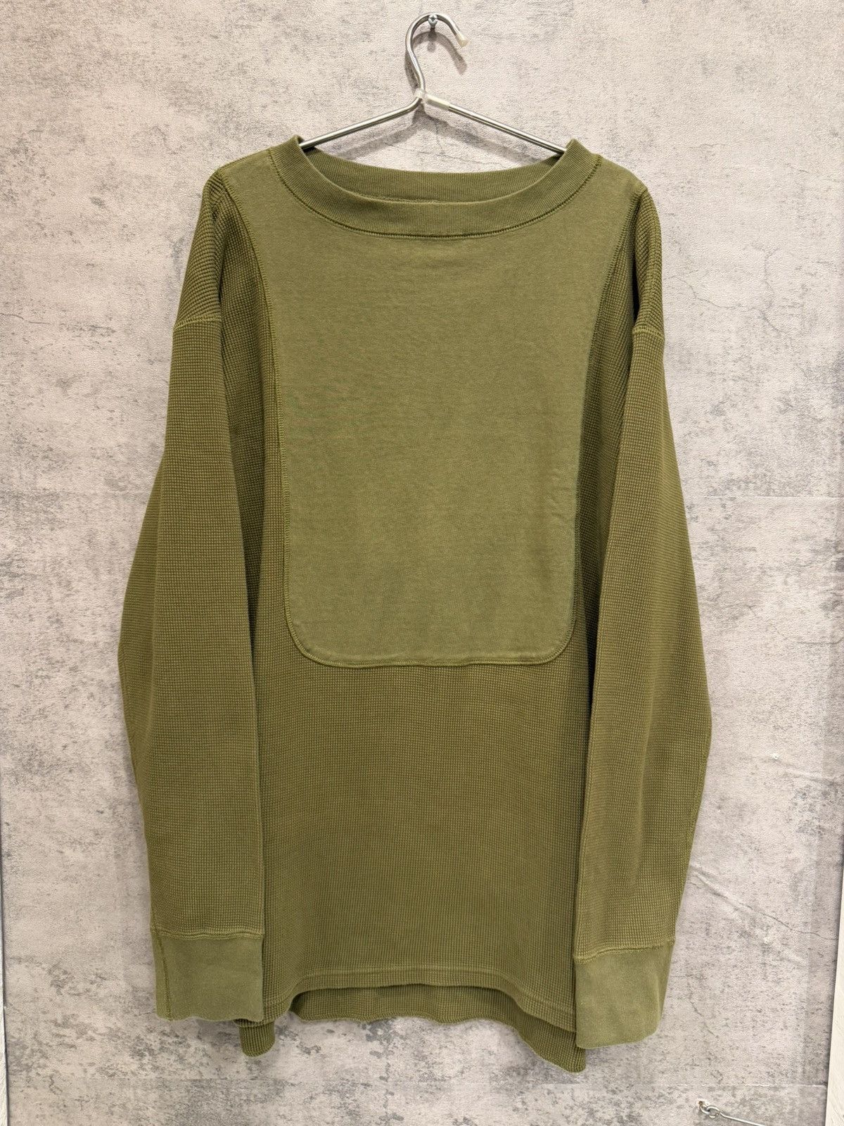 Nigel Cabourn NIGEL CABOURN - AW19 US ARMY HIGH-DENSITY WAFFLE SHIRT Size US M / EU 48-50 / 2 - 1 Thumbnail