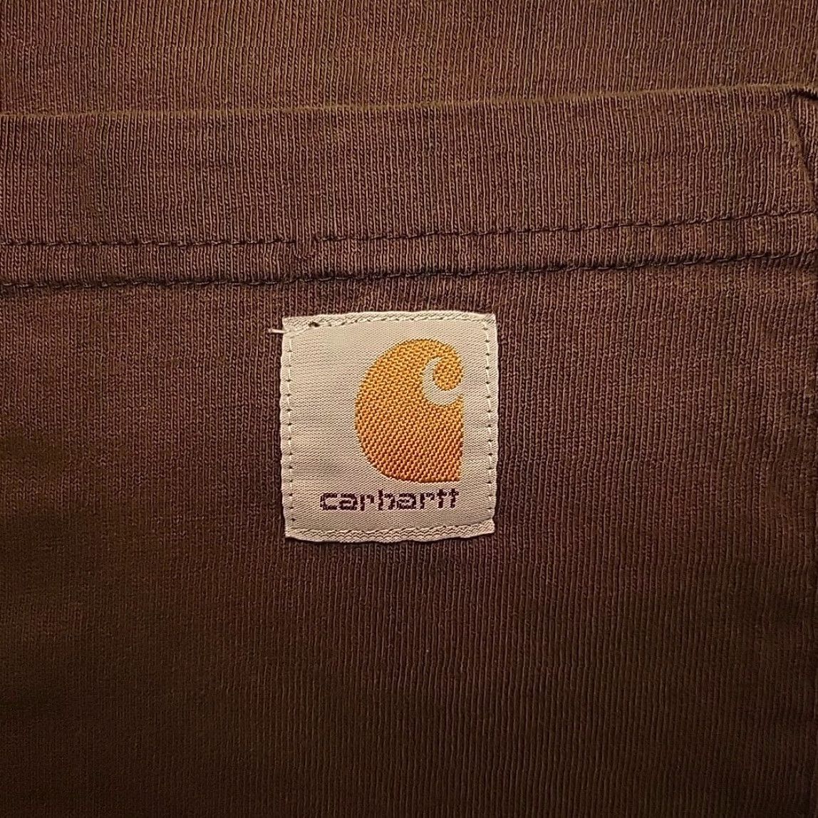 Carhartt VINTAGE Carhartt Shirt Mens M Dark Brown Original Fit Short Sleeve Crewneck Pocket T K87 Size US M / EU 48-50 / 2 - 4 Thumbnail