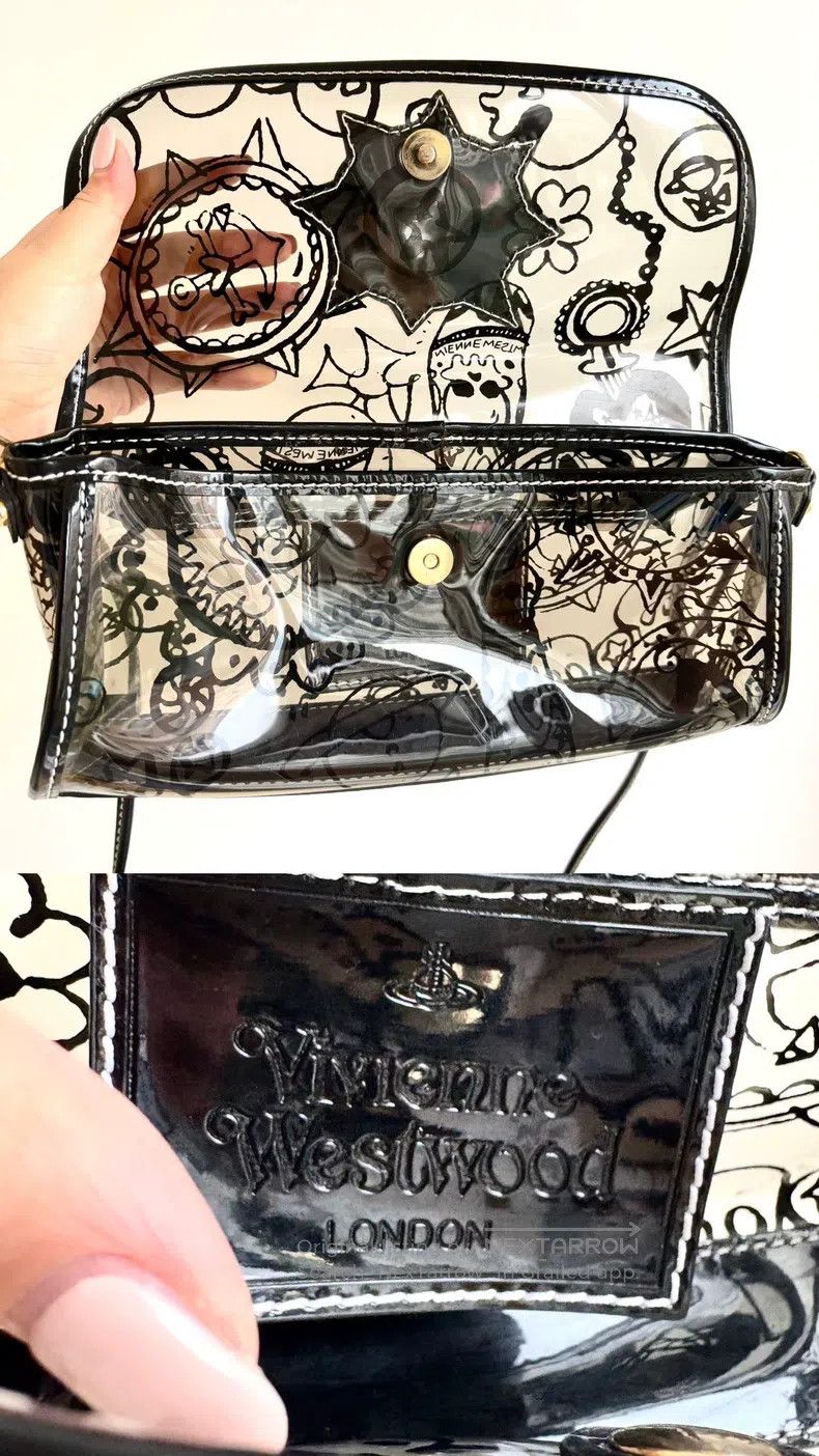 Vivienne Westwood Vivienne Westwood size os Saturn Black Printed Jelly Crossb Size ONE SIZE - 6 Thumbnail
