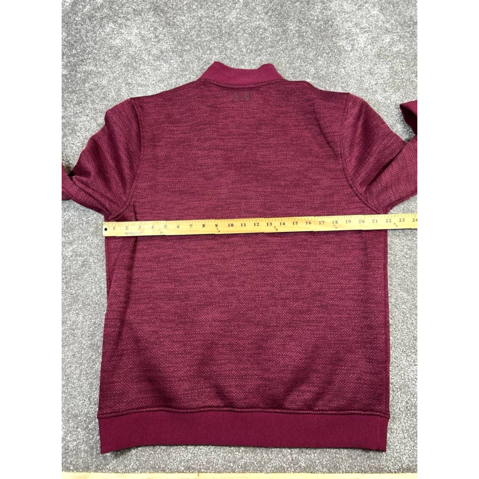 Under Armour Under Armour Storm Sweatshirt Womens Large Burgundy Coldgear Quarter Zip Size L / US 10 / IT 46 - 6 Thumbnail