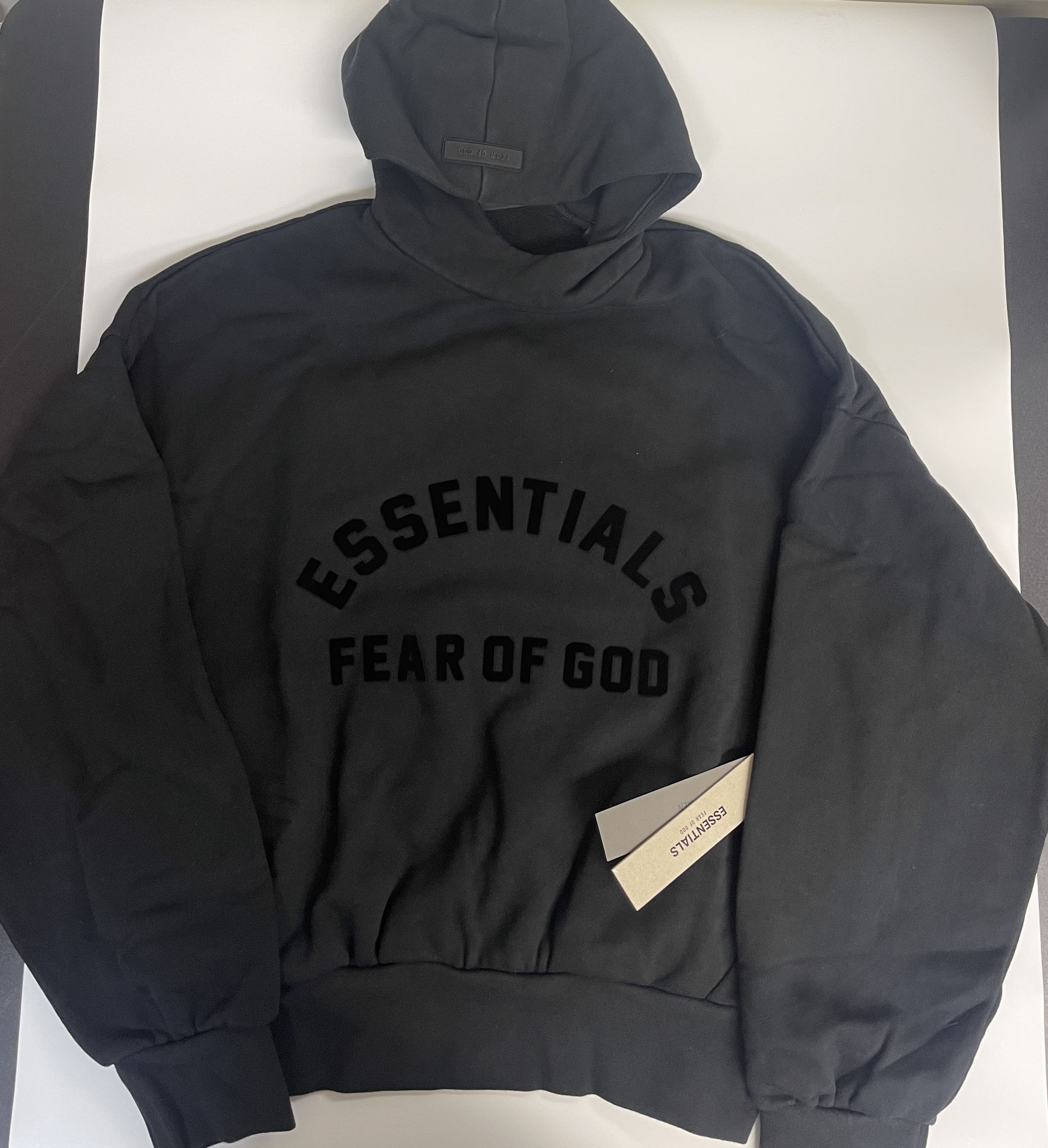 Fear of God 🔥🔥Fear of God Essentials Hoodie Jet Black Sz(XS) Size US XS / EU 42 / 0 - 6 Thumbnail