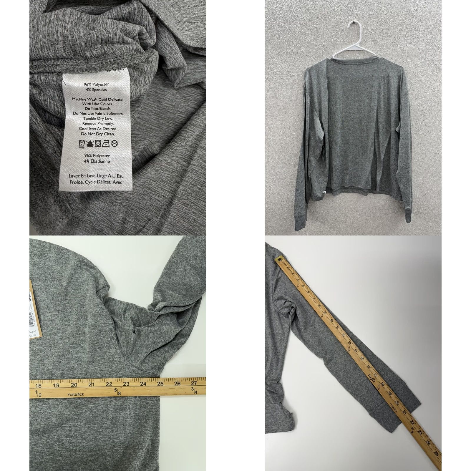 Eddie Bauer Eddie Bauer Womens Shirt XL Gray WR Surreal Travel Long Sleeve Tee NWTs Size XL / US 12-14 / IT 48-50 - 8 Thumbnail