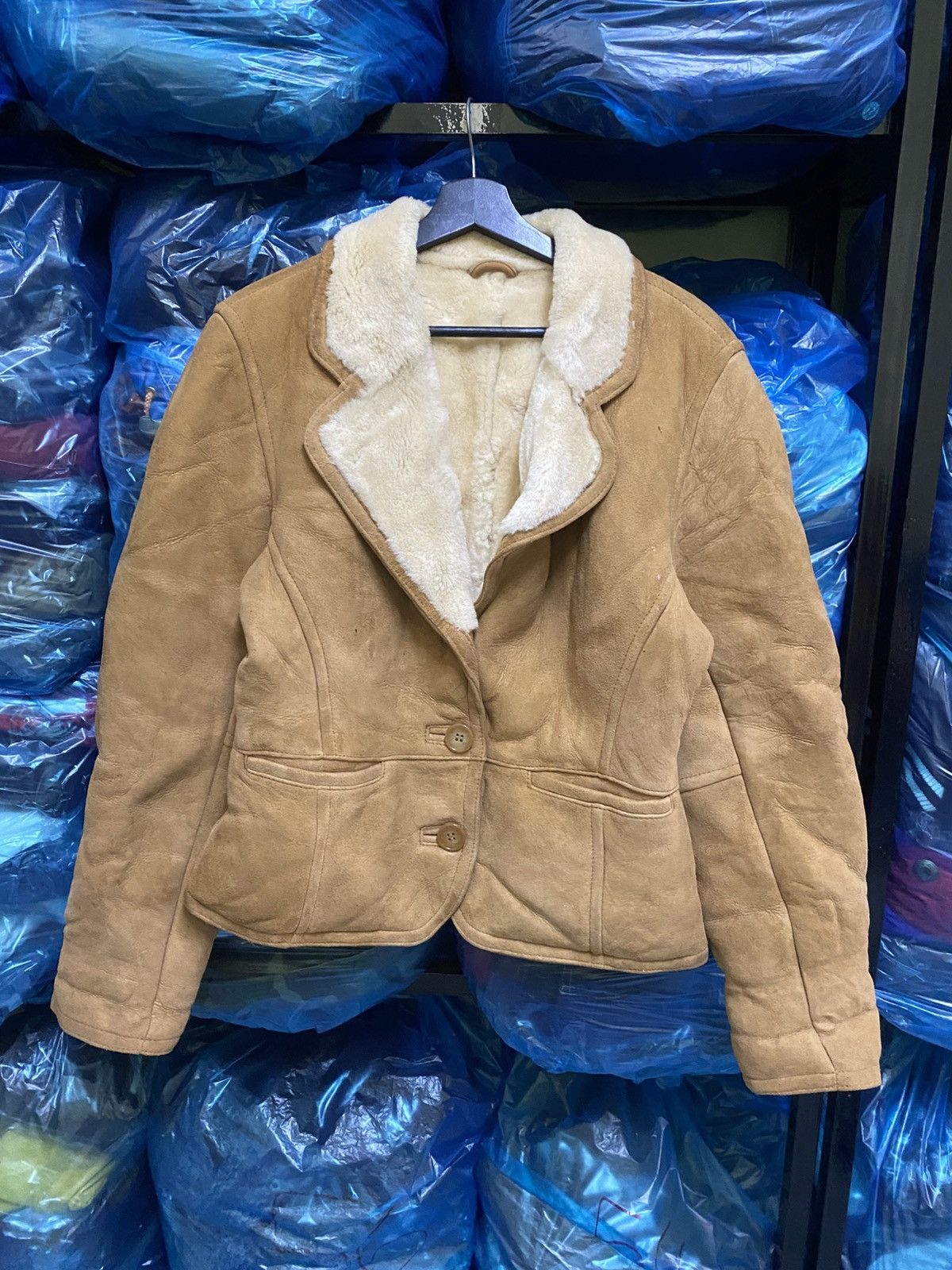 Genuine Leather VINTAGE 80S JHA JHA CLUB LEATHER SHEARLING SHERPA JACKET Size M / US 6-8 / IT 42-44 - 1 Thumbnail