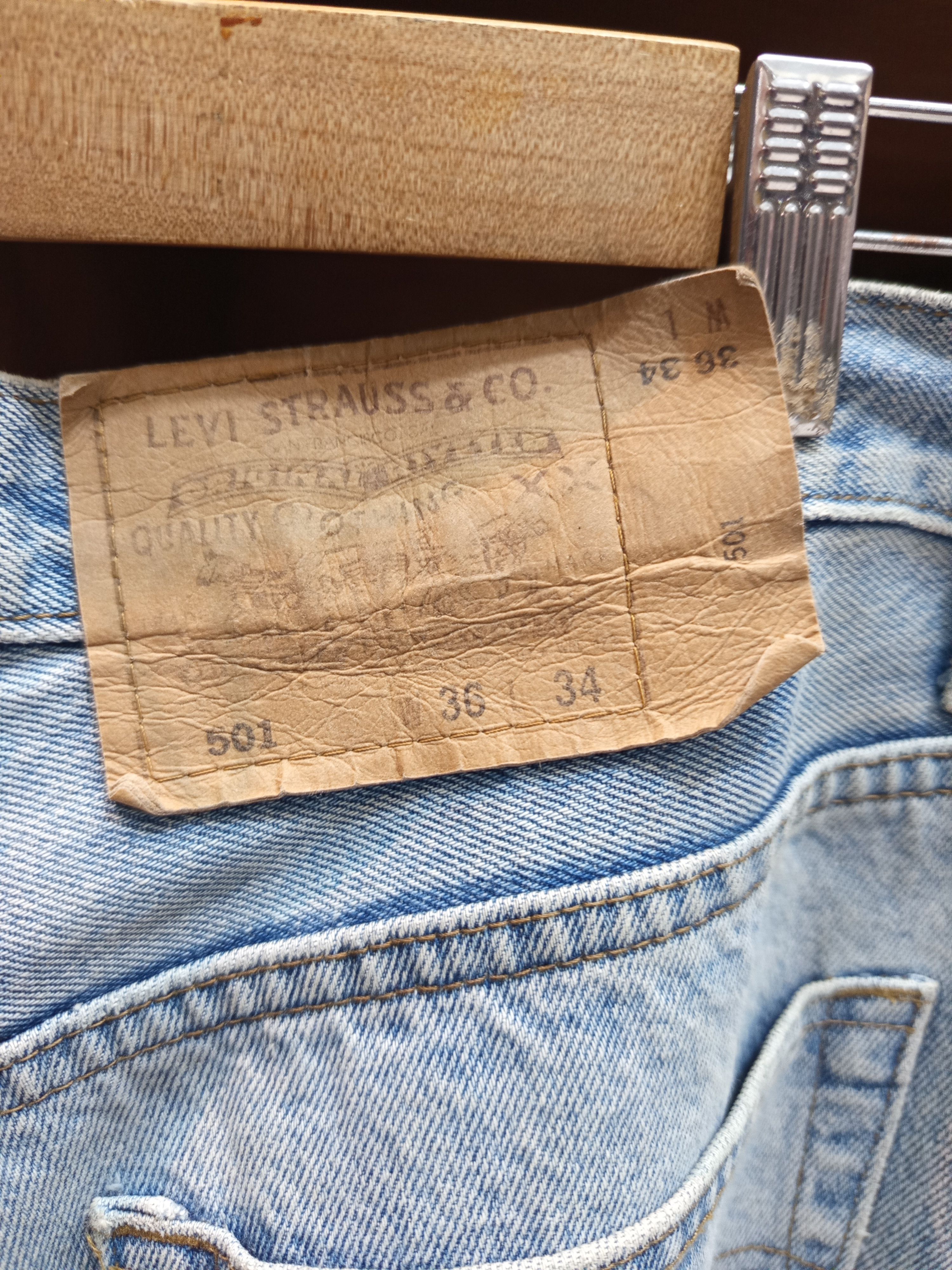 Vintage 1980s Levi’s 501 Made in USA Button Fly Denim Pants Size US 36 / EU 52 - 24 Thumbnail