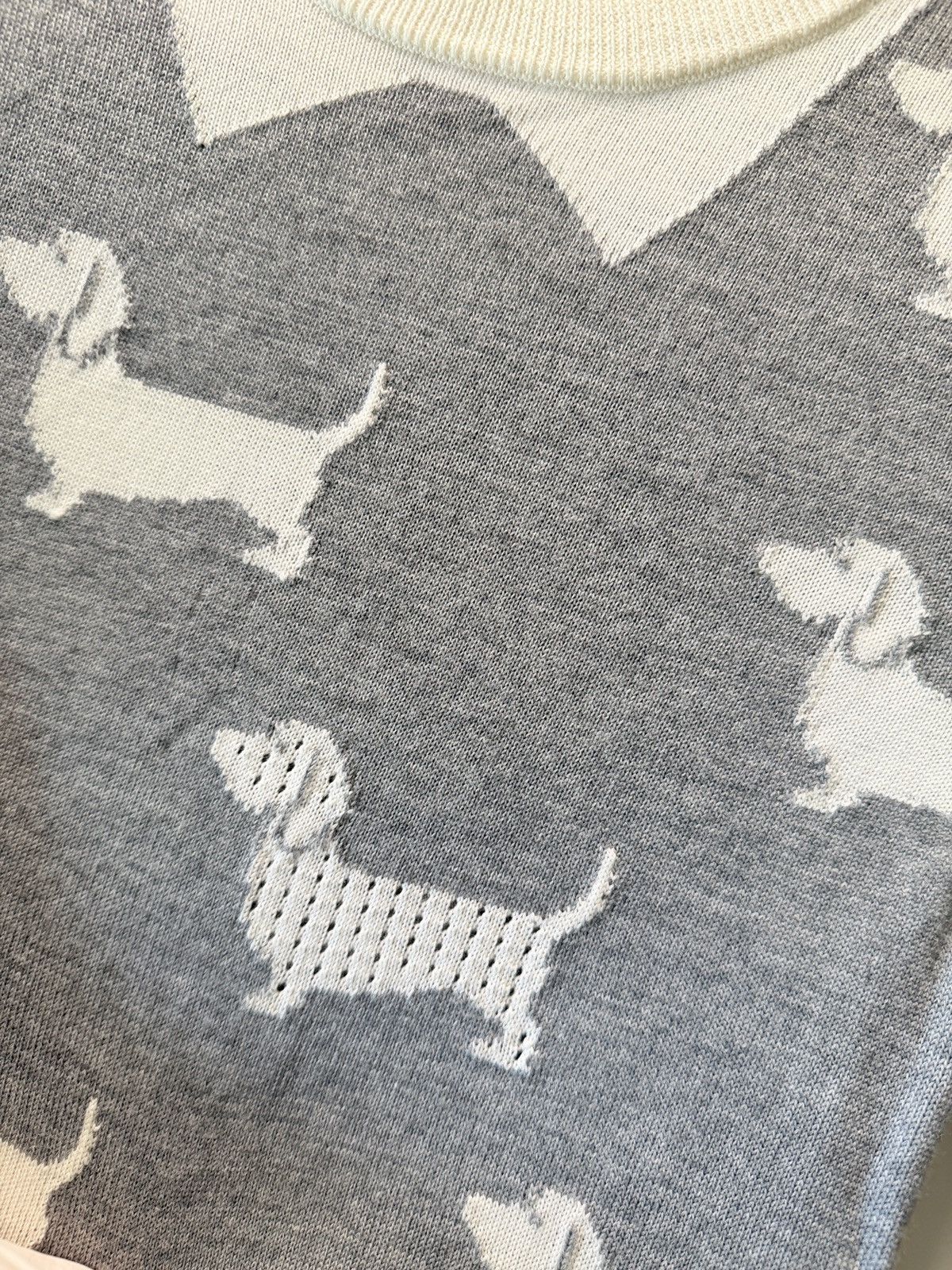 Thom Browne Thom Browne Dachshund Intarsia Knit Top Size S / US 4 / IT 40 - 1 Thumbnail