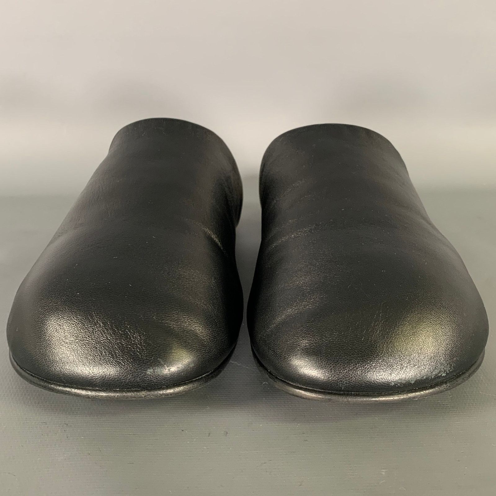 Carven CARVEN Size 10 Black Leather Lambskin Slippers Flats Size US 10 / IT 40 - 4 Thumbnail