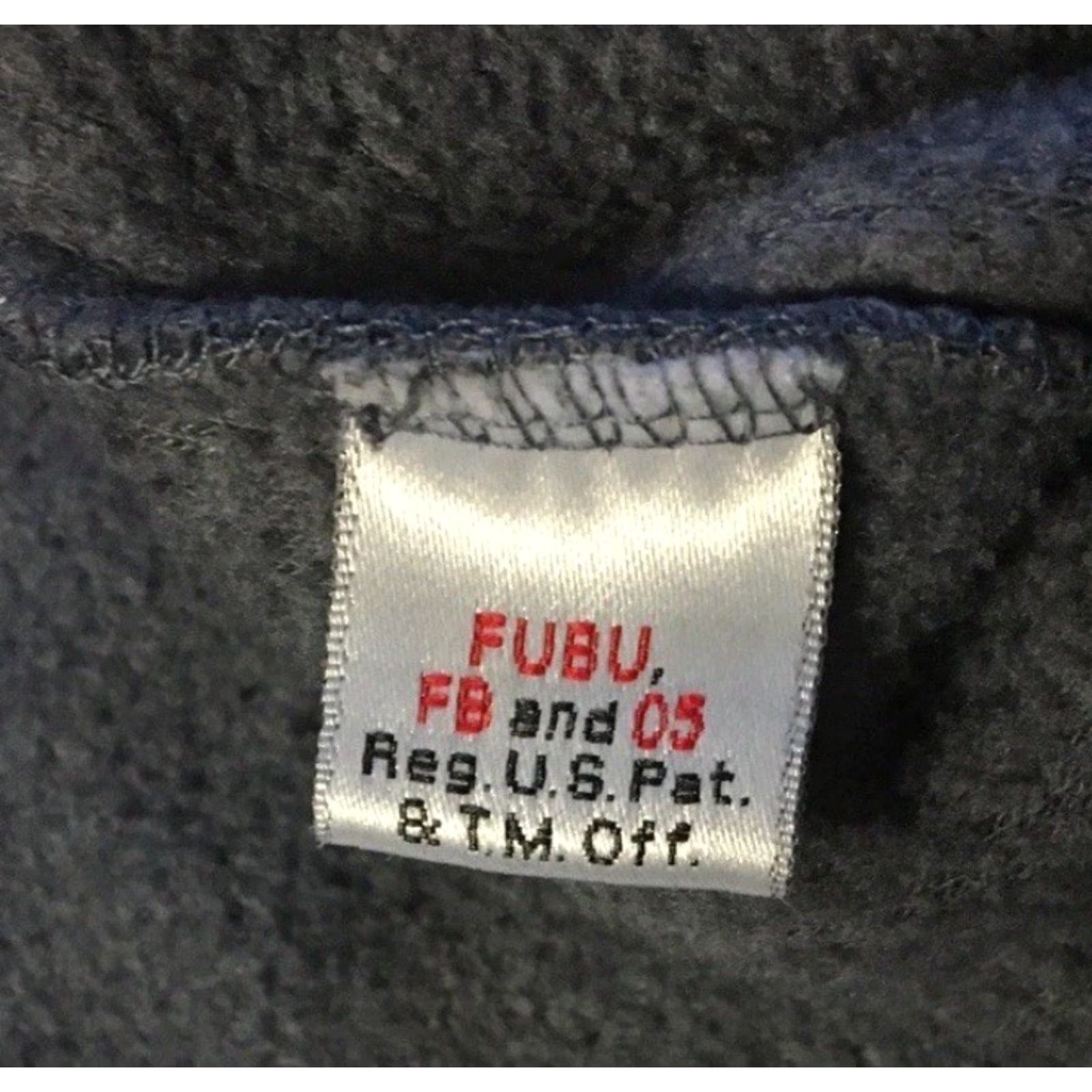 Vintage VINTAGE FUBU Fleece Jacket Hoodie M NYC Hip Hop Urban Skate Wu Wear Grunge Rap 90s Y2K Gray Full Zip Mens Medium Winter Streetwear Embroidered Pockets Size US M / EU 48-50 / 2 - 5 Thumbnail