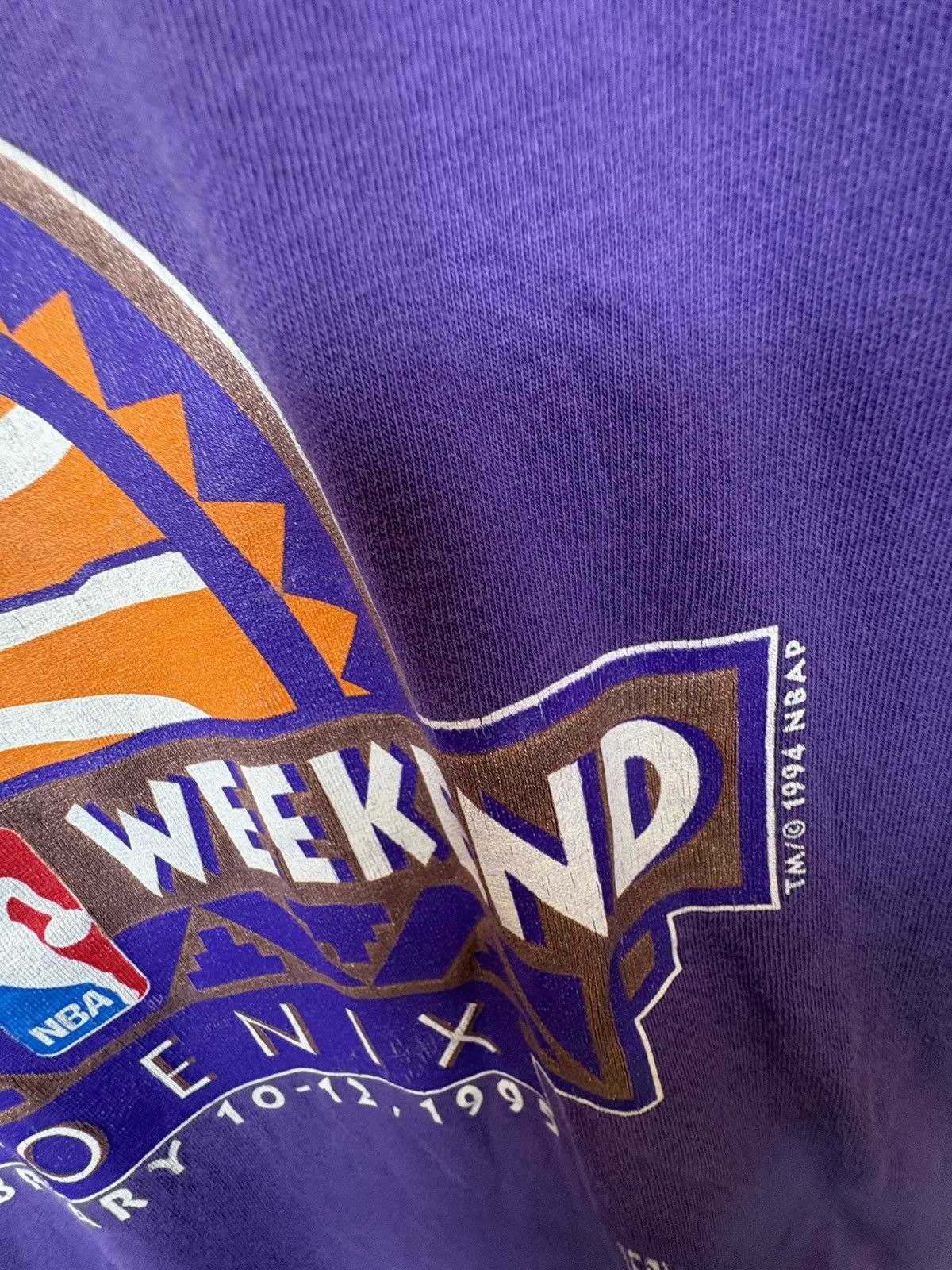 NBA 1995 NBA All star Weekend Nutmeg T-Shirt Size US L / EU 52-54 / 3 - 5 Thumbnail