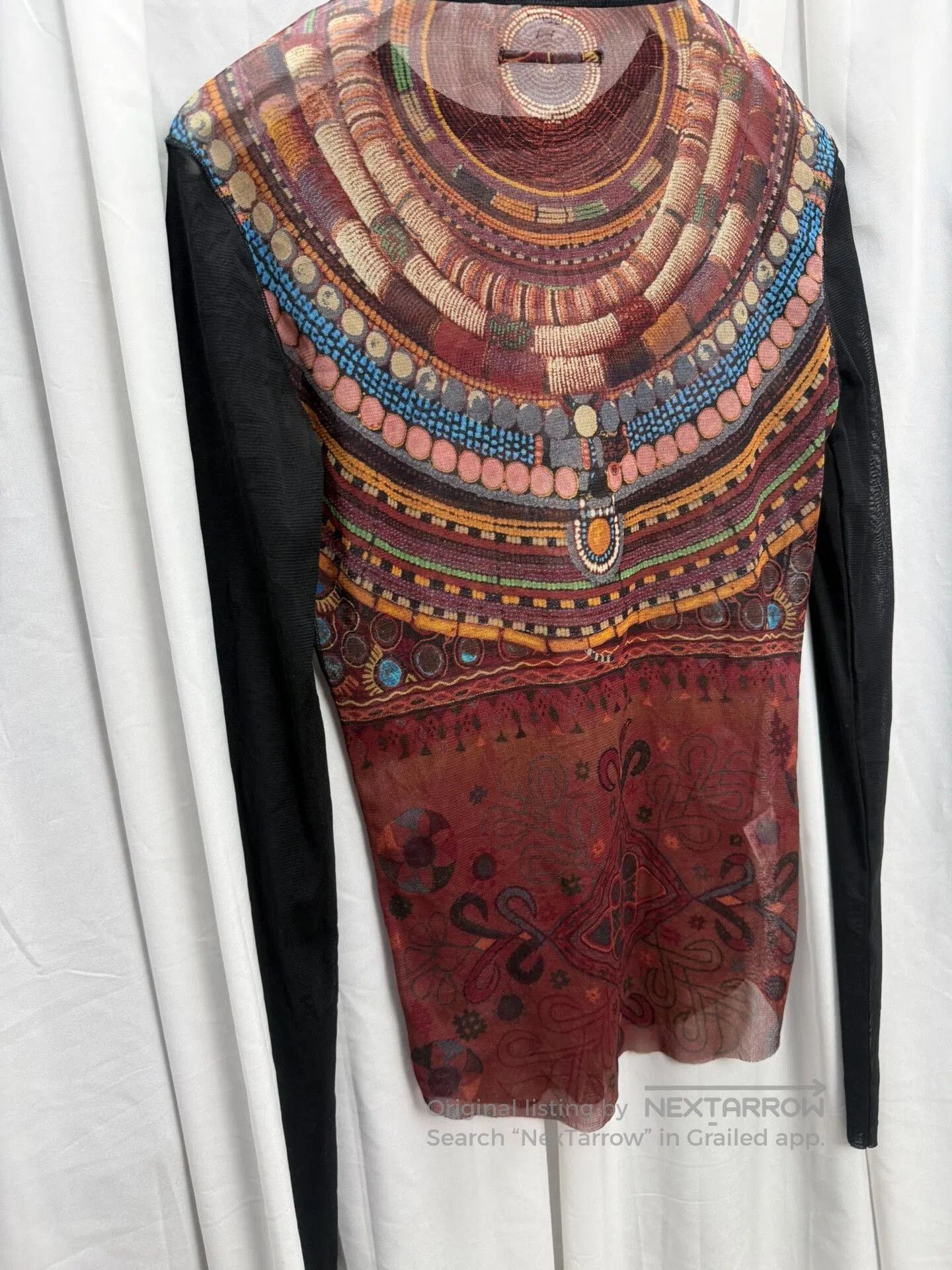 Jean Paul Gaultier Jean Paul Gaultier Mesh Beaded Top. Size L / US 10 / IT 46 - 7 Thumbnail