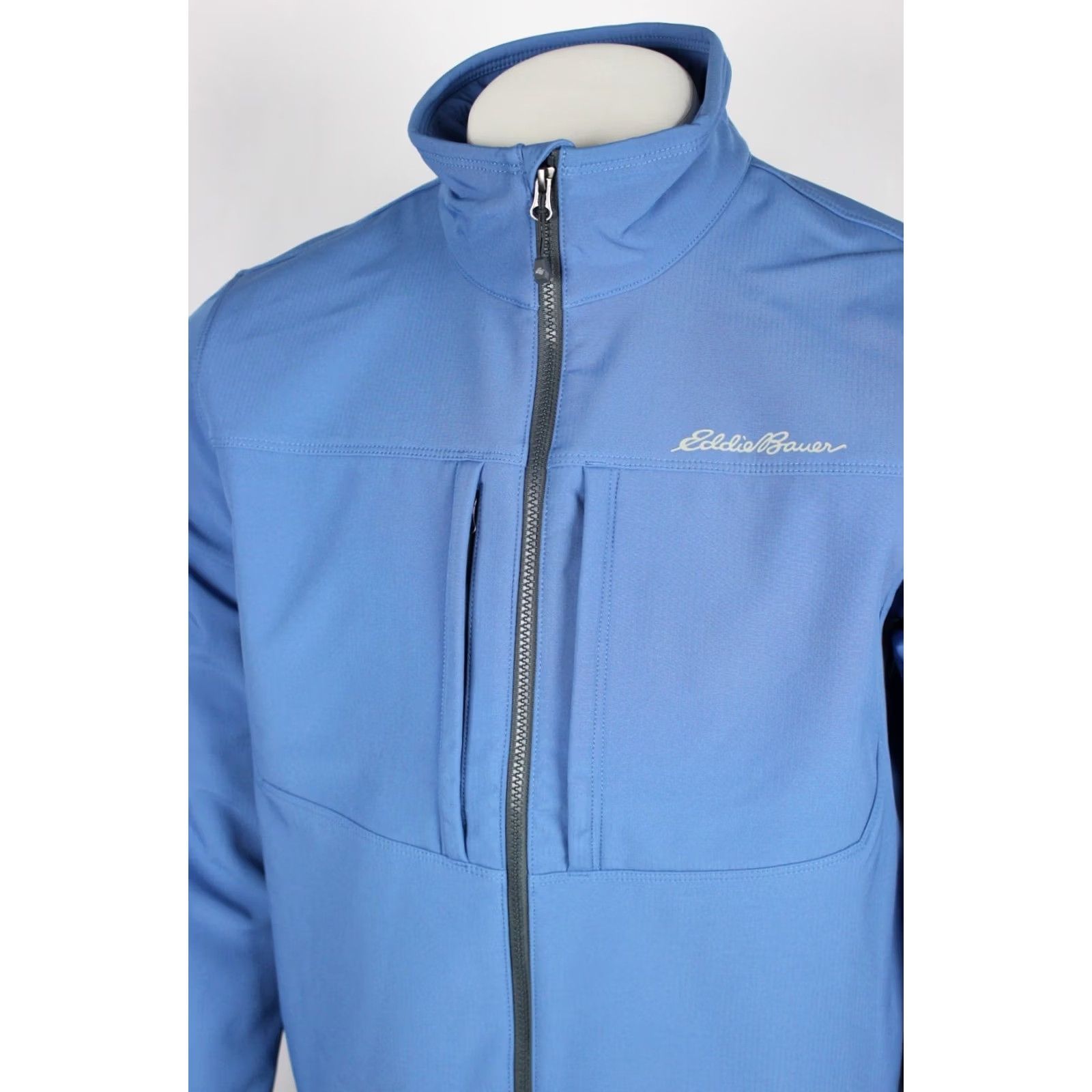 Eddie Bauer Eddie Bauer Men's Windfoil Thermal Softshell Jacket Full Zip L Blue Size US L / EU 52-54 / 3 - 3 Thumbnail