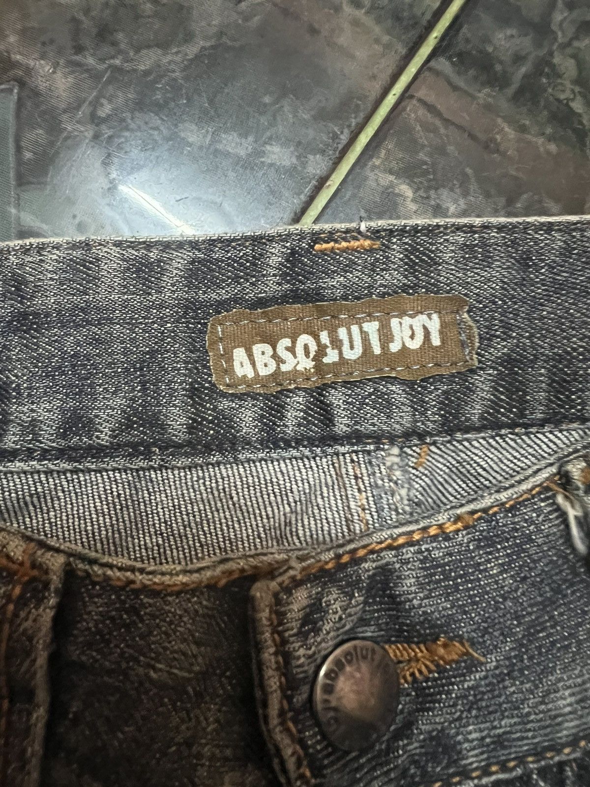 Japanese Brand SICK💥ABSOLUT JOY PATCHWORK DISTRESSED DENIM PANT Size US 32 / EU 48 - 9 Thumbnail