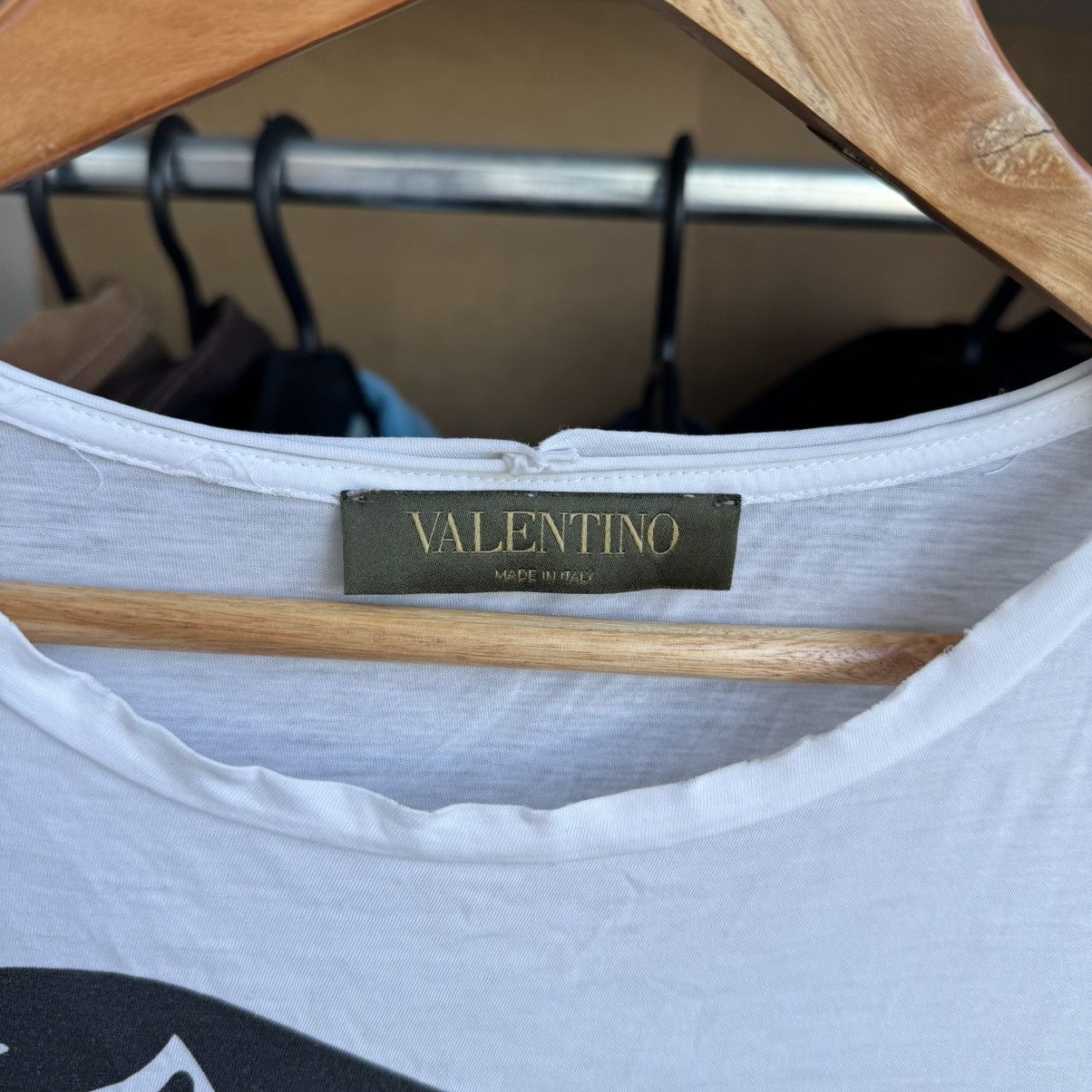 Valentino Valentino White Panther Garavani All Over Print Tee Shirt Size US S / EU 44-46 / 1 - 3 Thumbnail