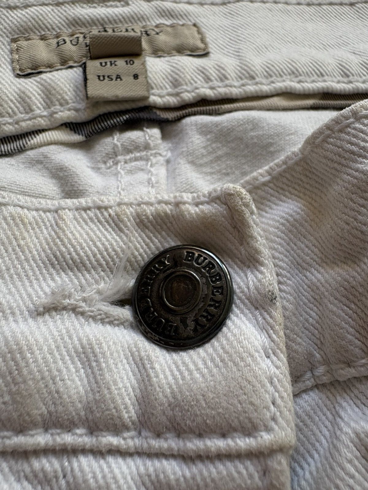 Burberry Vintage Burberry London Nova Check Luxury White Jeans Size 28" / US 6 / IT 42 - 7 Thumbnail
